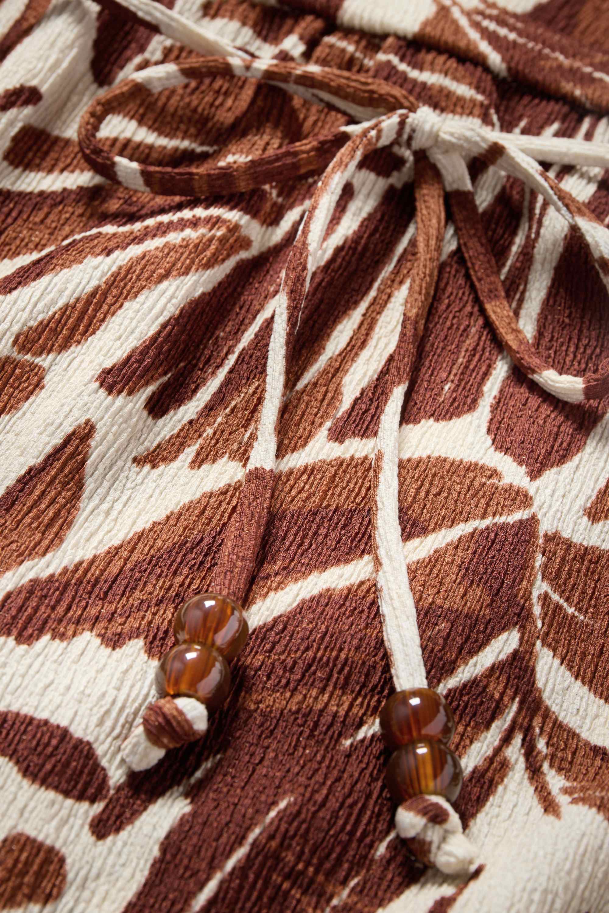 Skirt - patterned brown / beige
