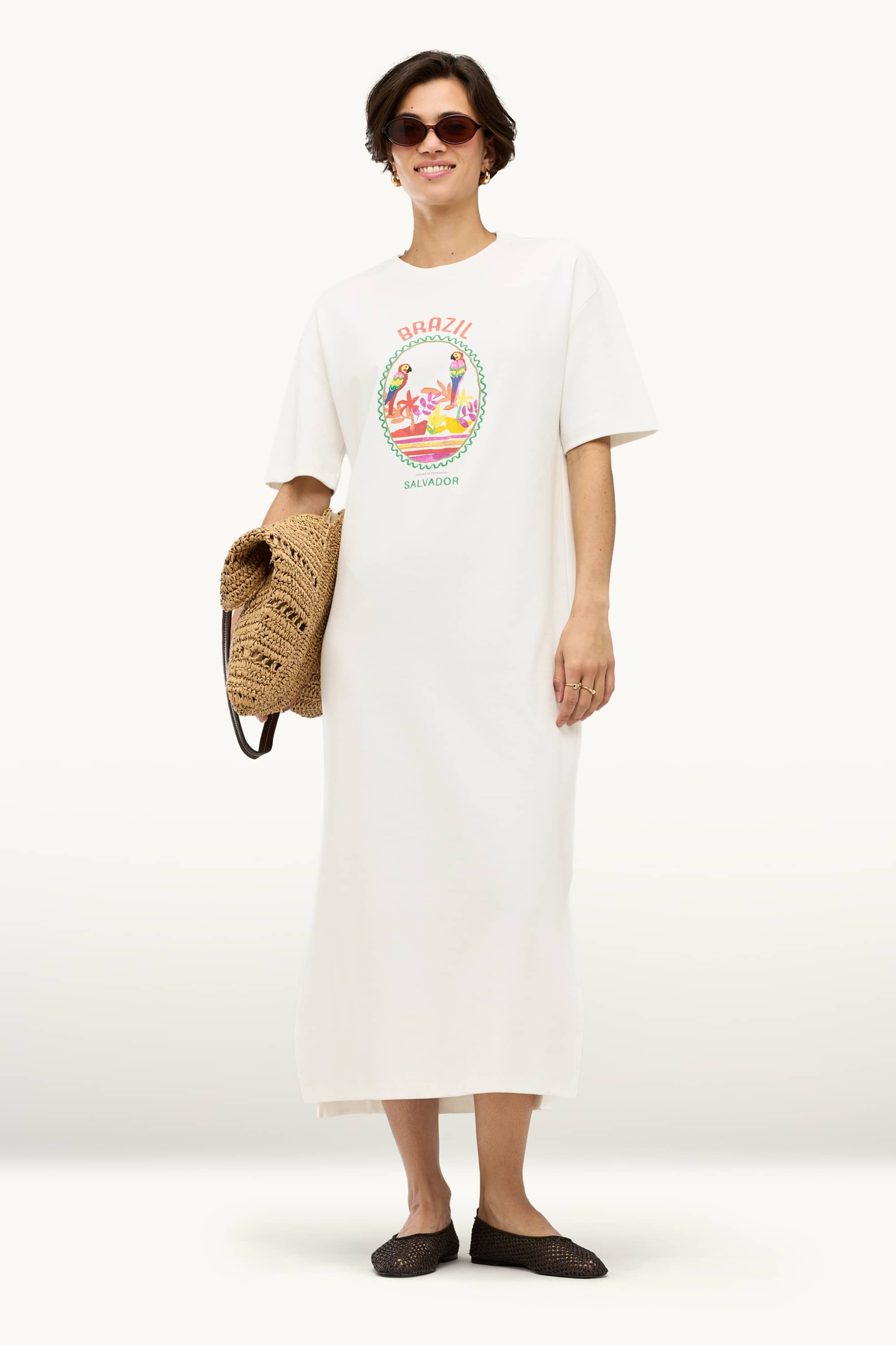 T-shirt dress white
