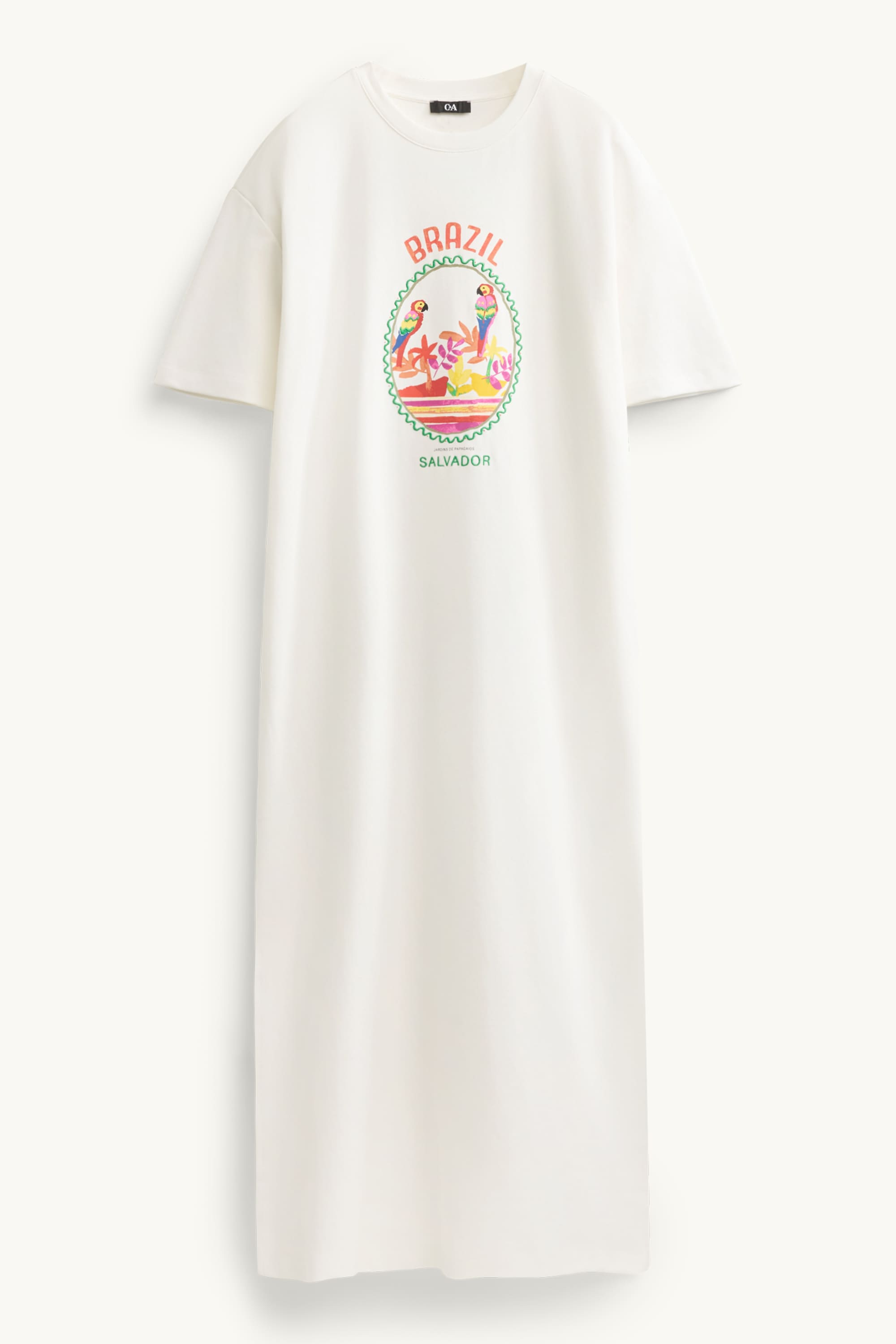 T-shirt dress white