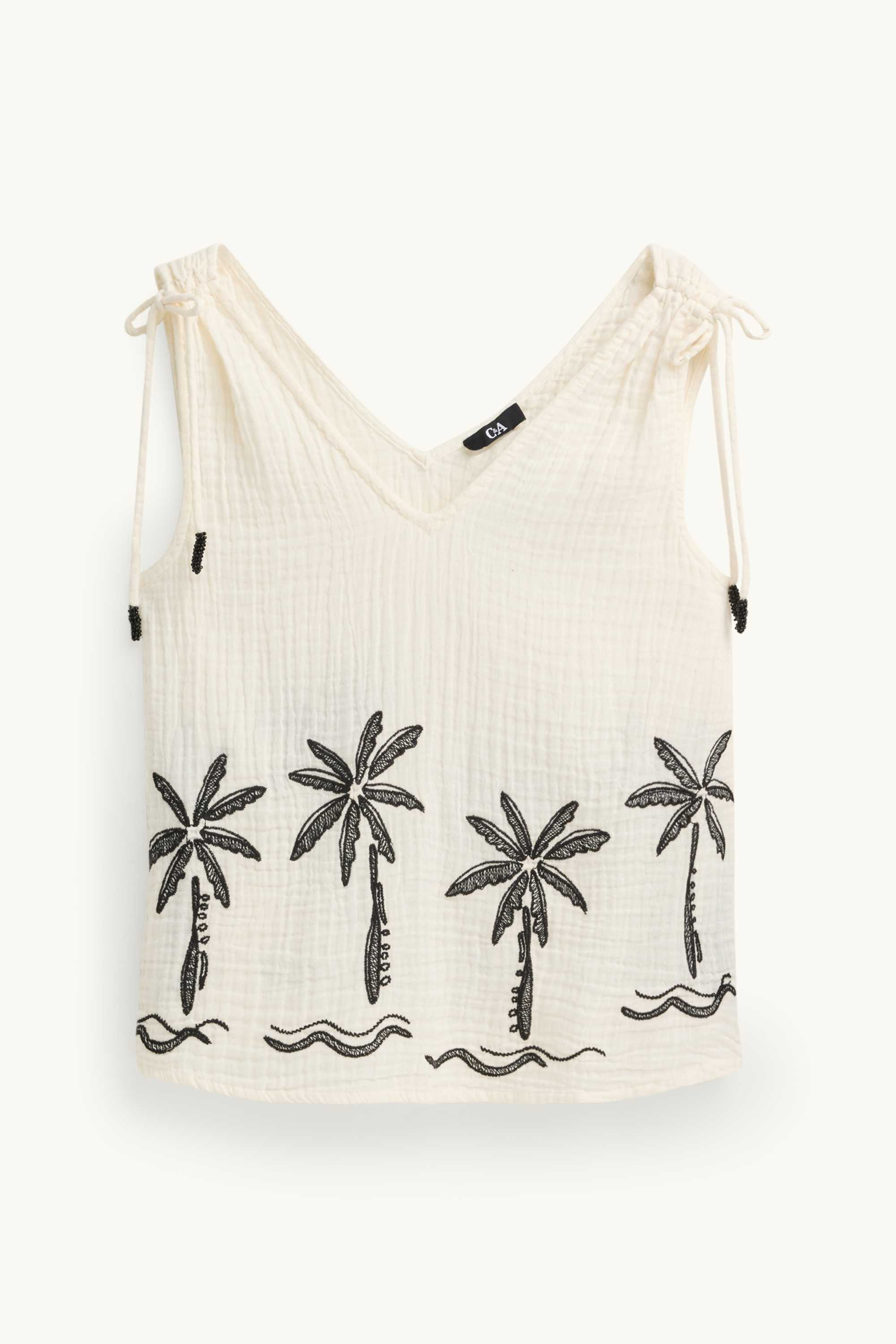 Blouse top - textured white