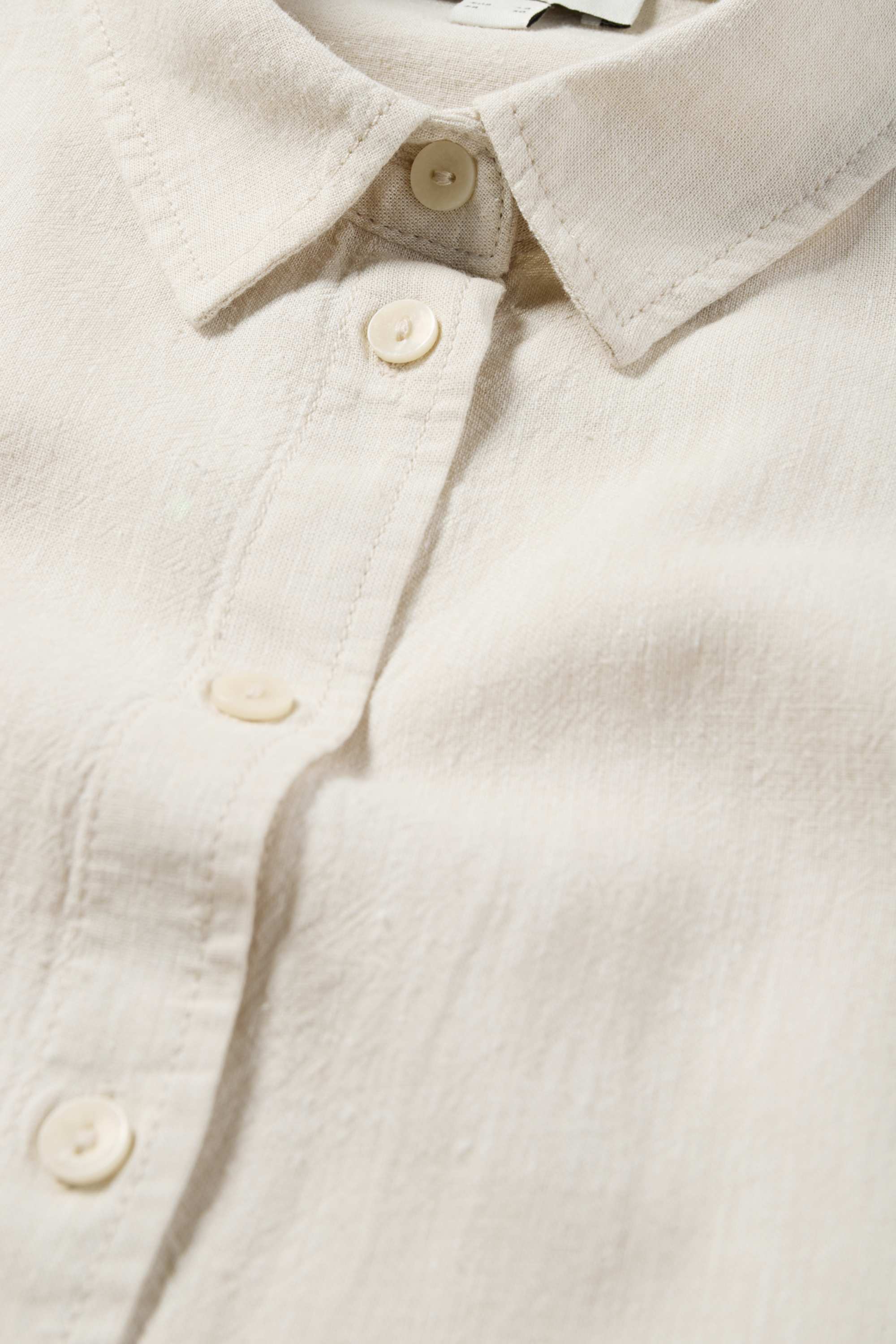 Shirt blouse - linen blend beige
