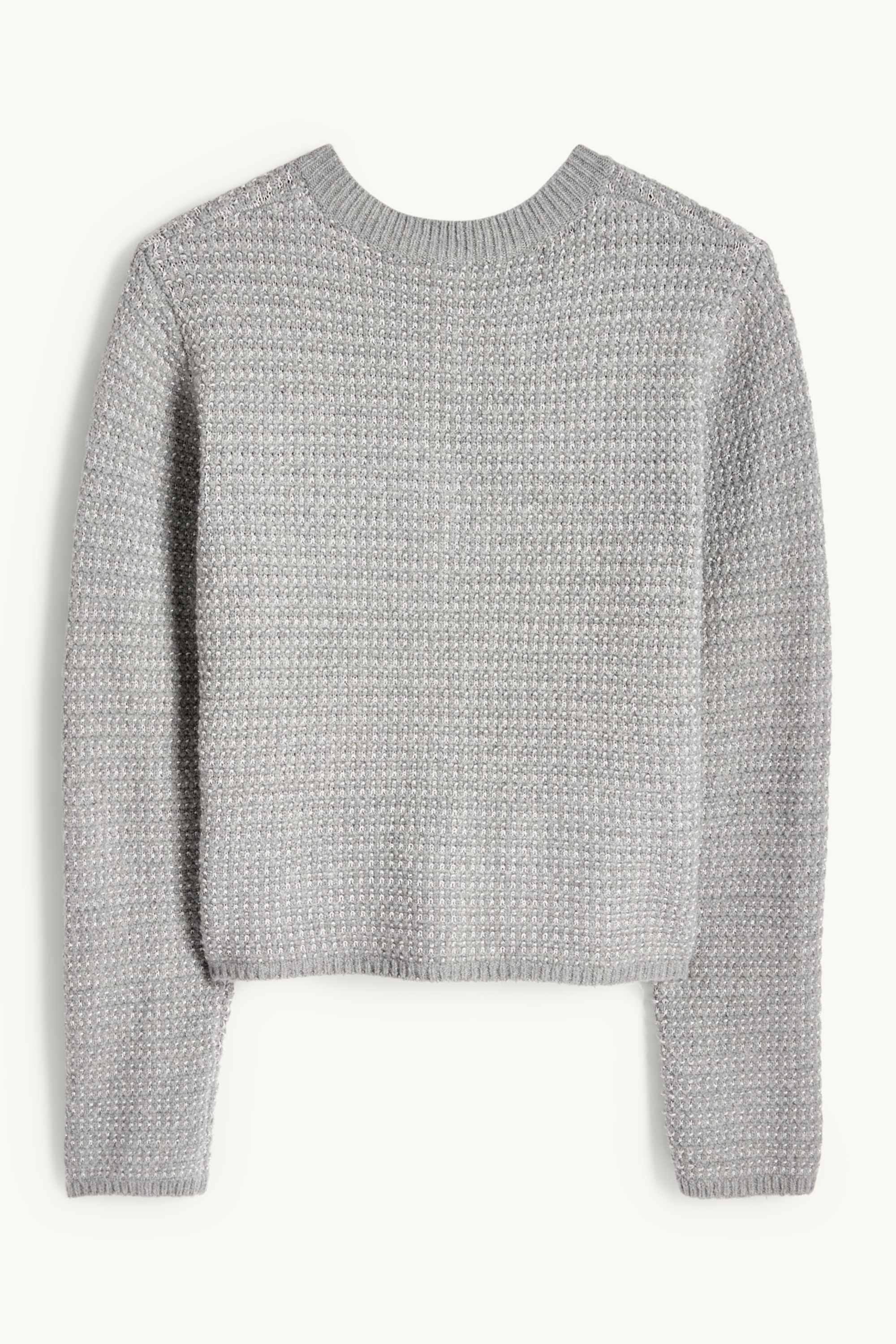 Cardigan - shiny - textured gray