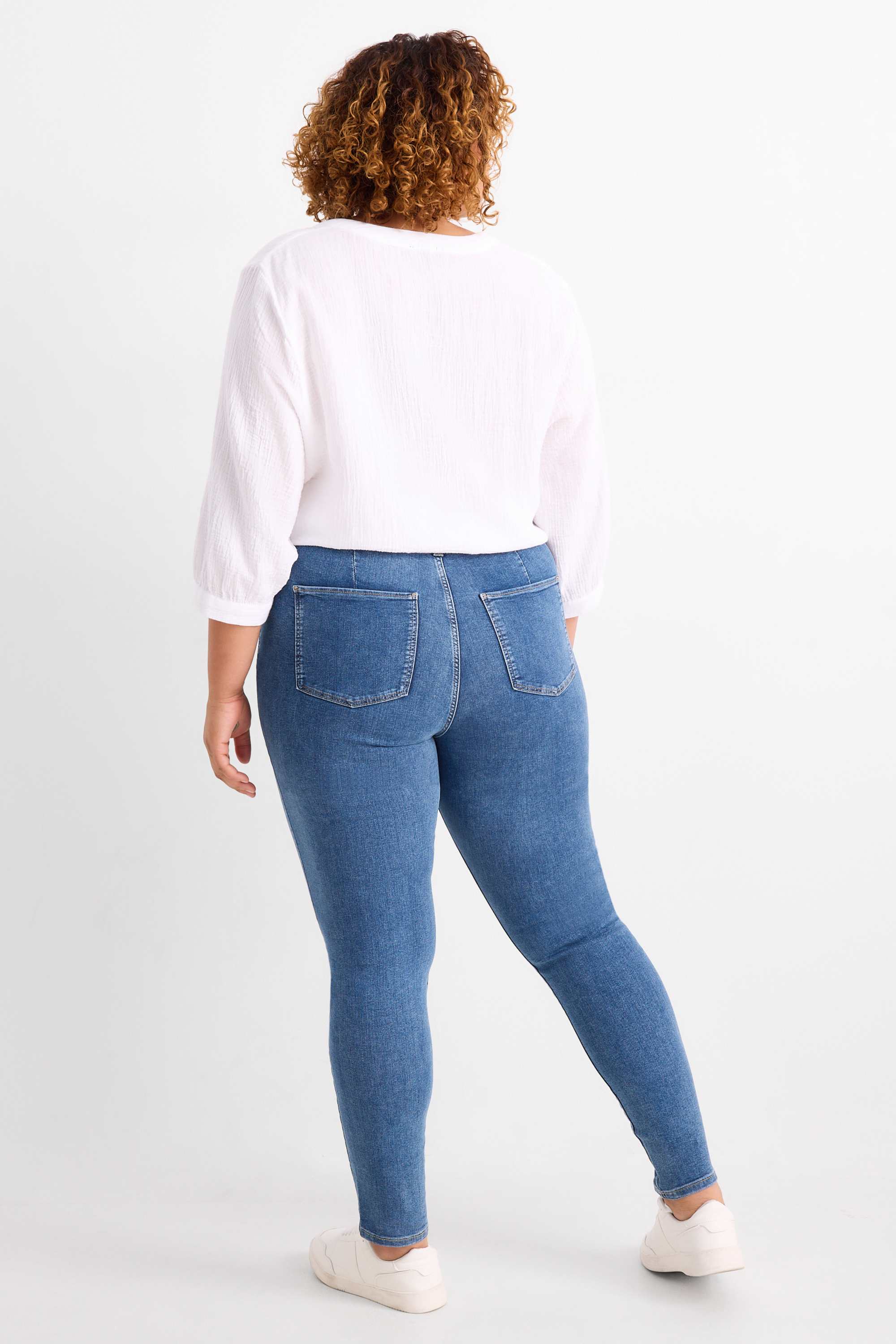 Jegging jeans - high waist blue