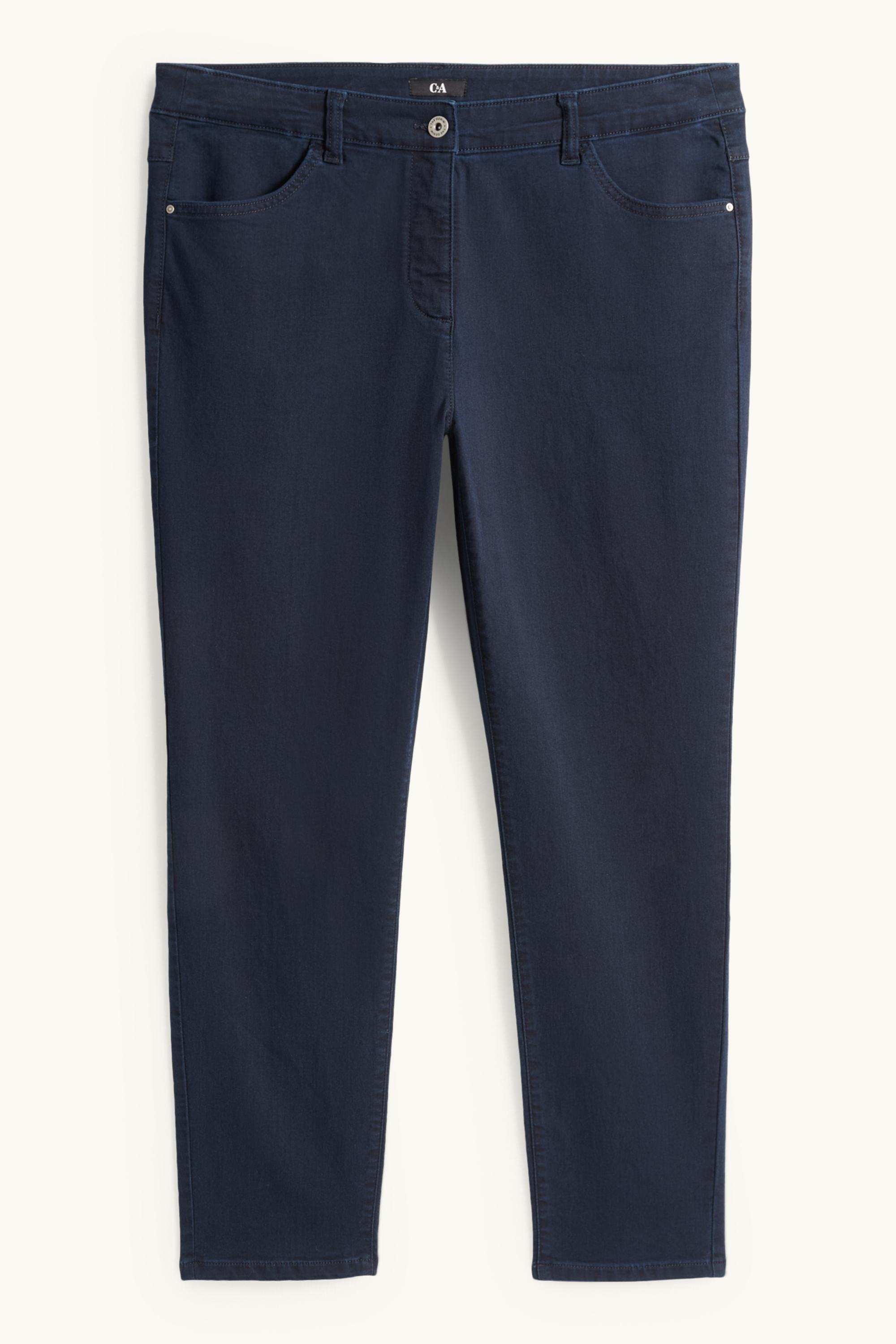 Slim jeans - mid-rise waist dark blue