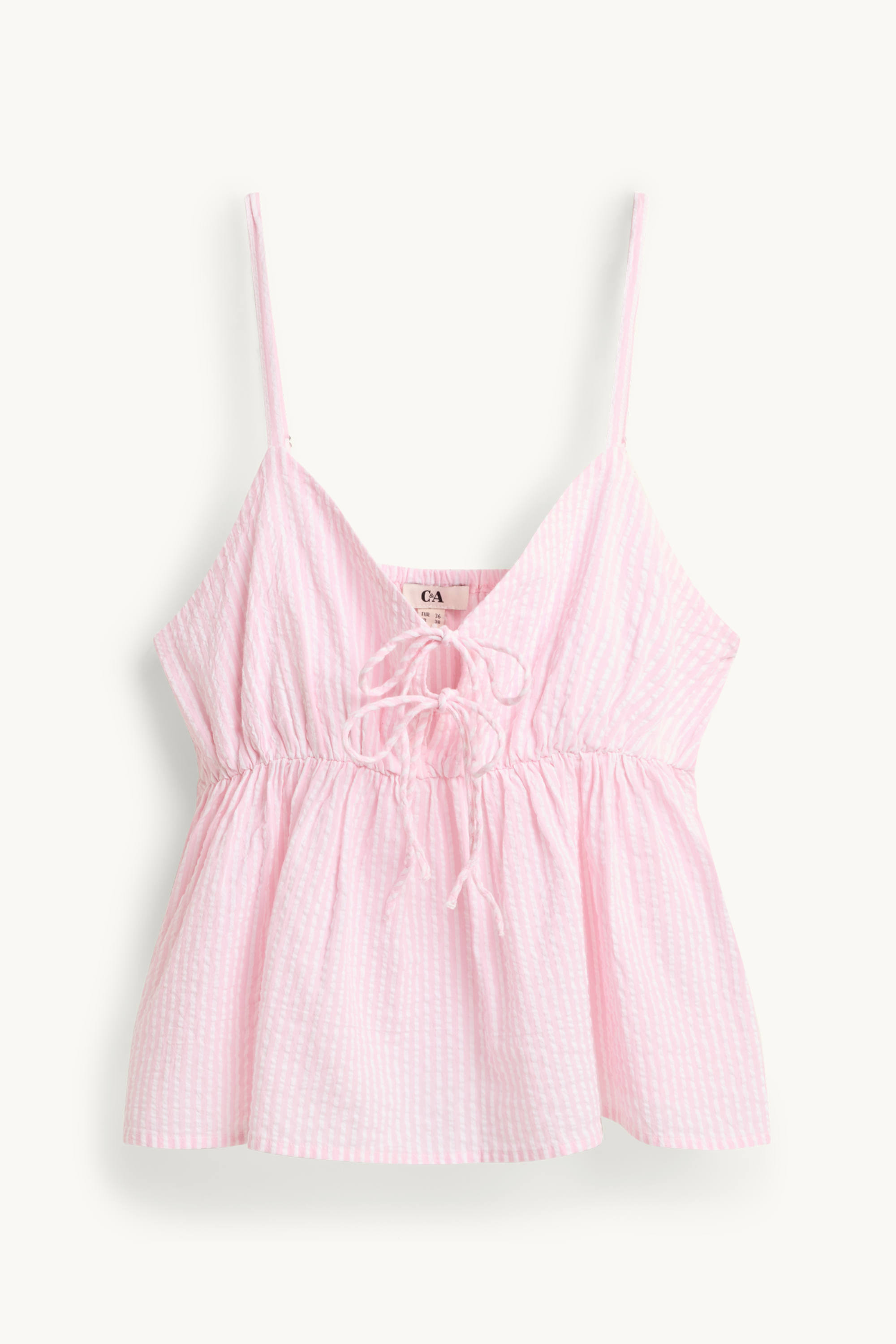 Blouse top - striped rose