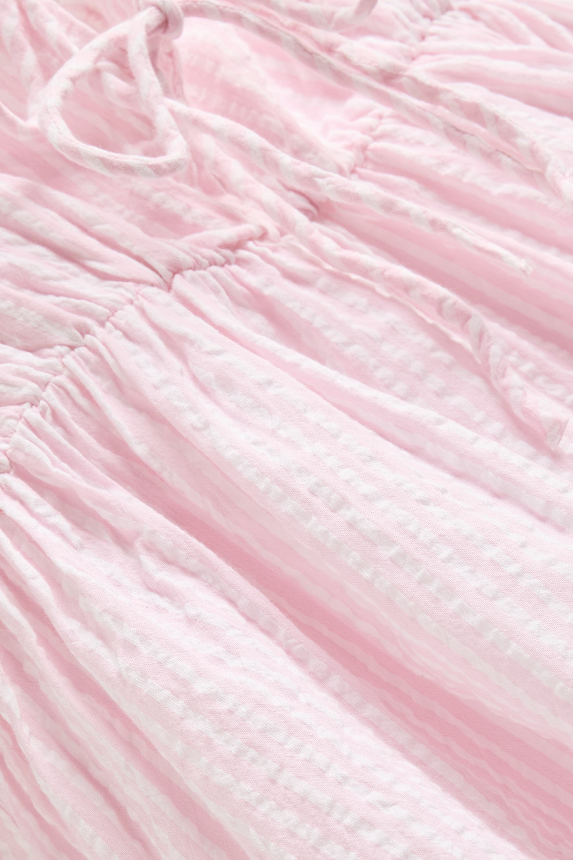 Blouse top - striped rose