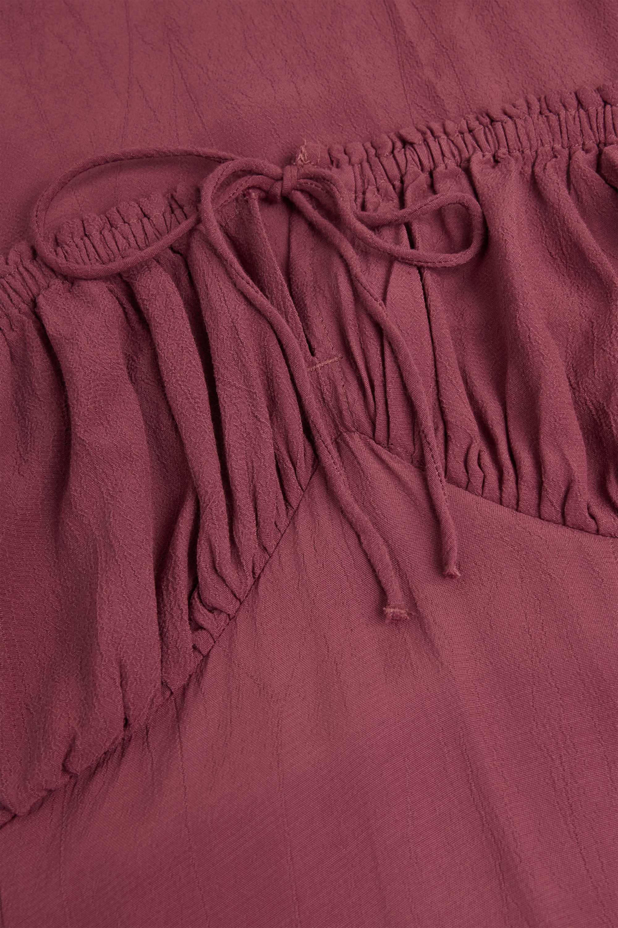 Dress with slit purple