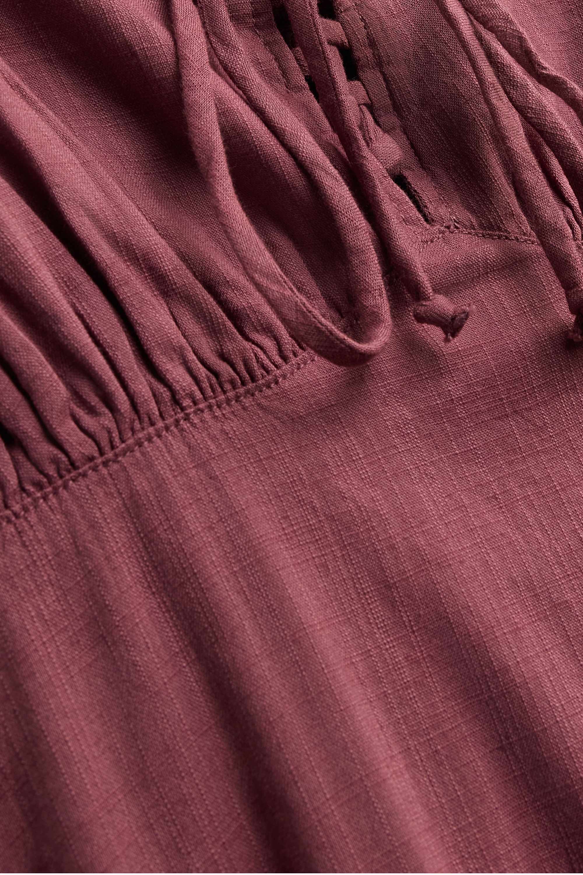 Empire dress dark rose