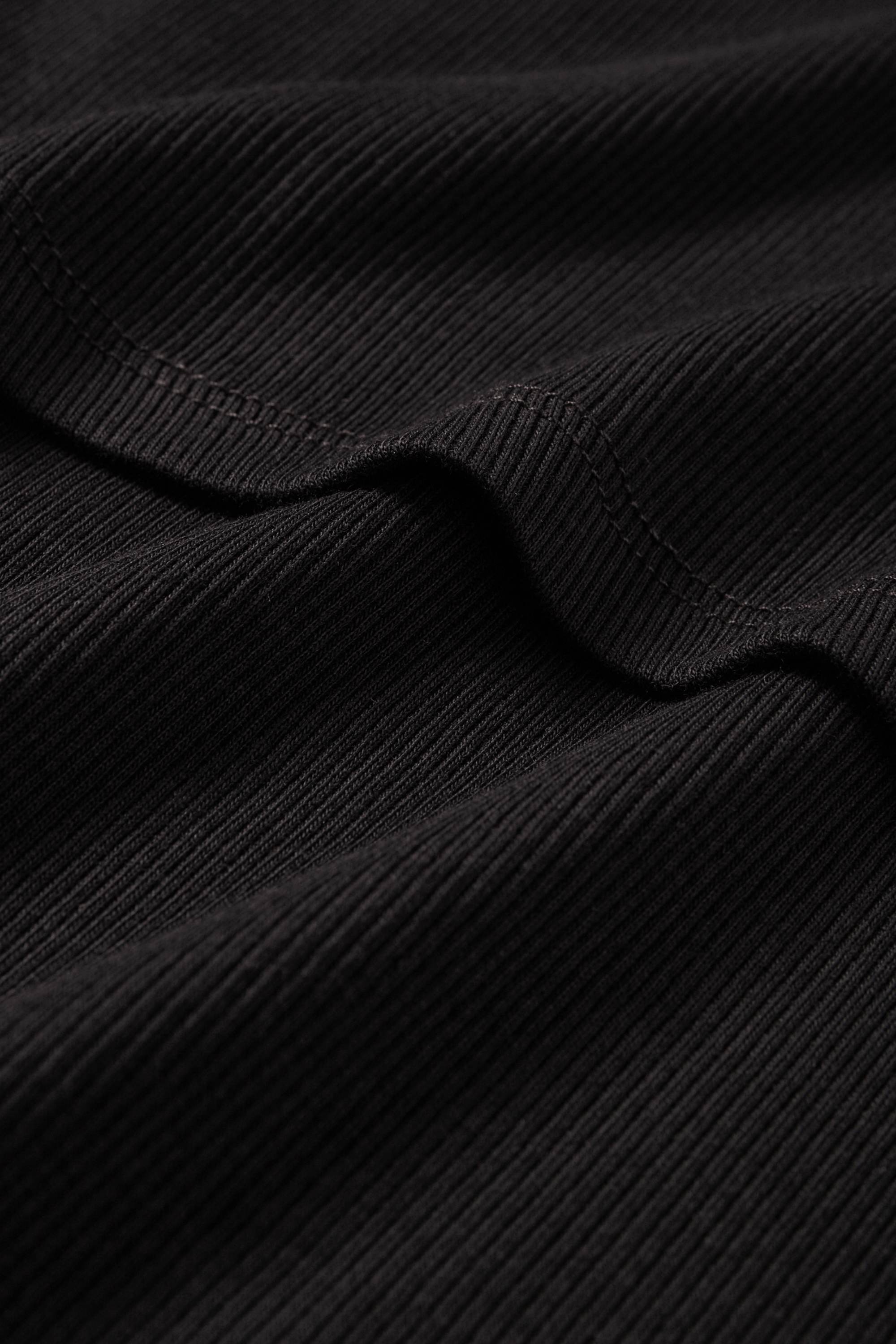 Nursing T-shirt - slim fit - ribbed black