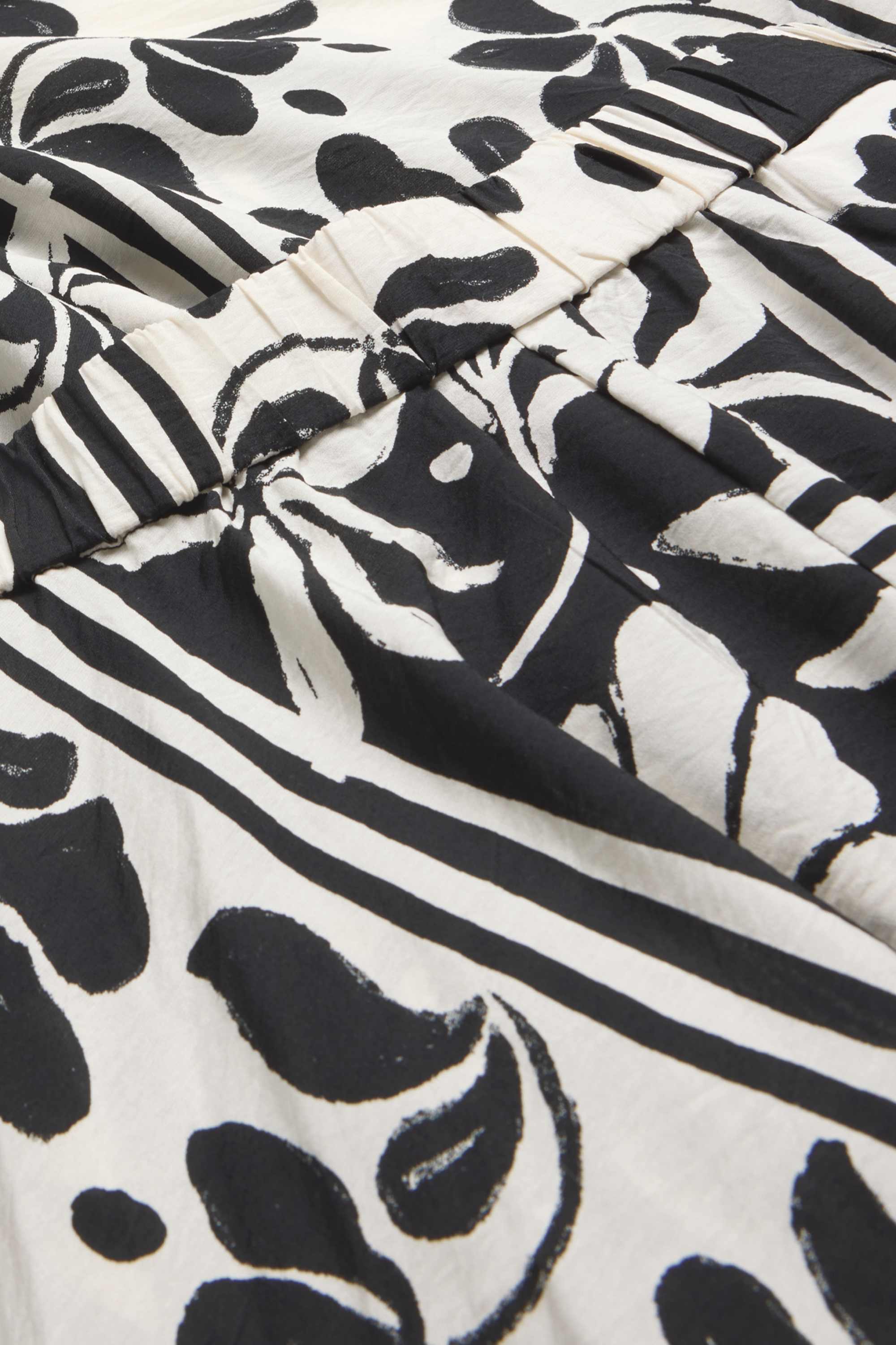 Skirt - patterned black / white