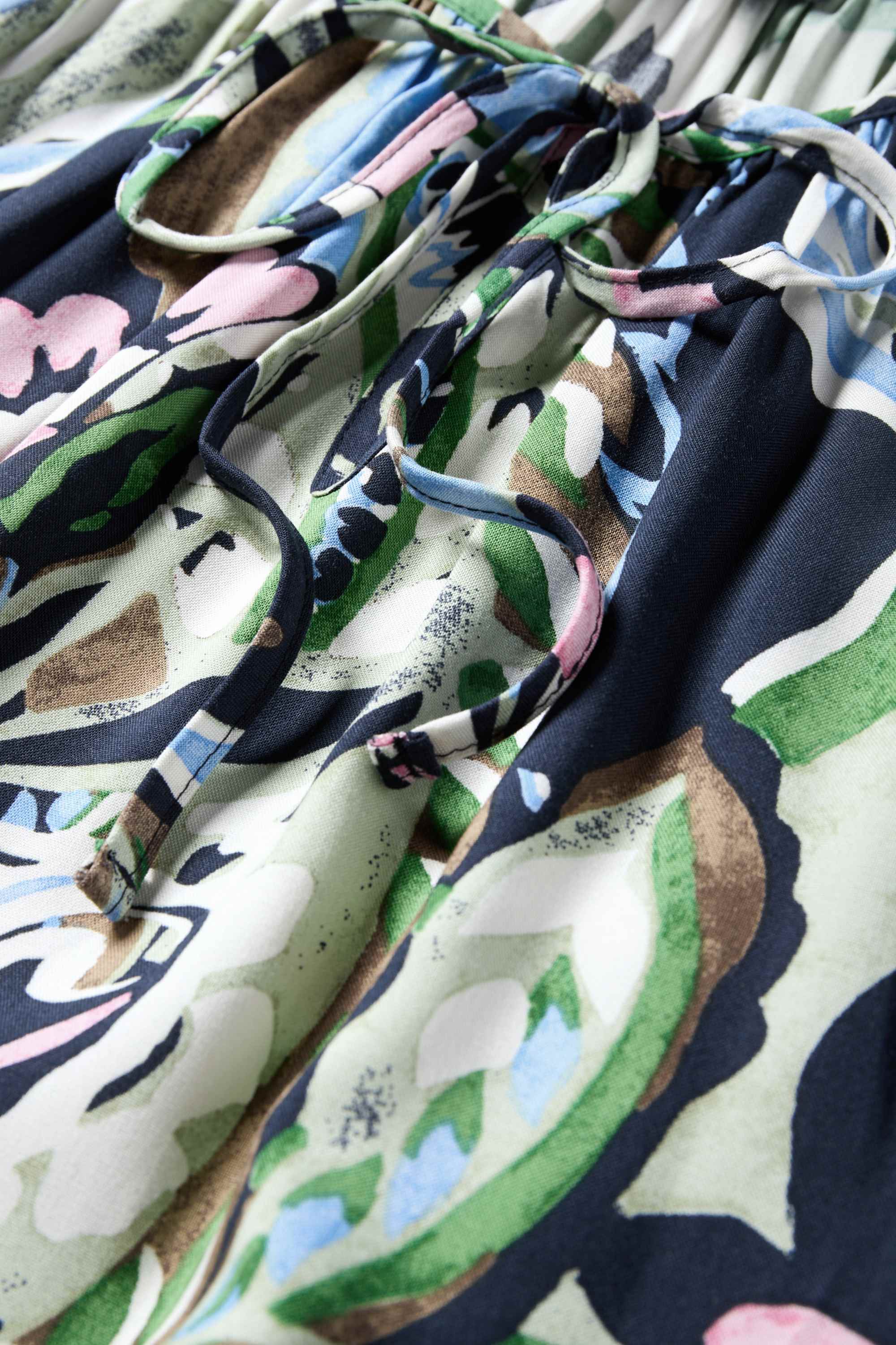 Viscose dress - patterned multicoloured