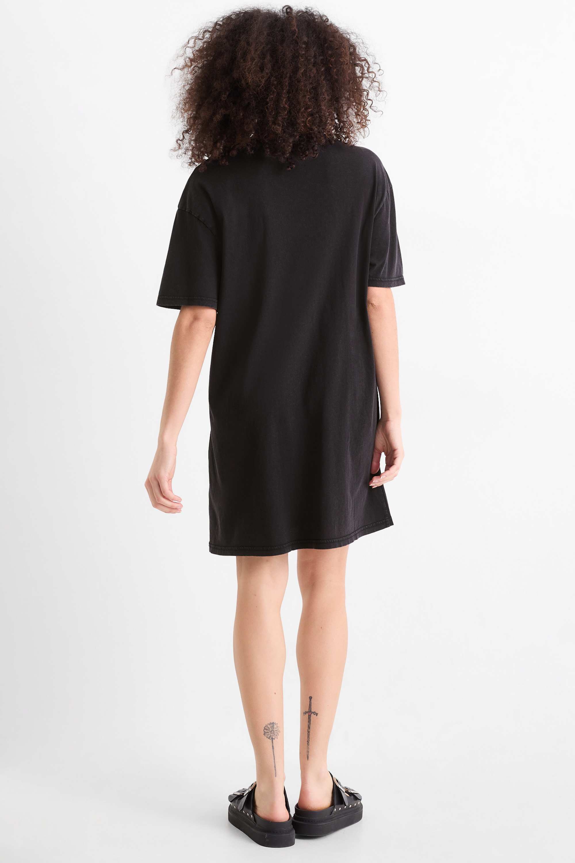 T-shirt dress black