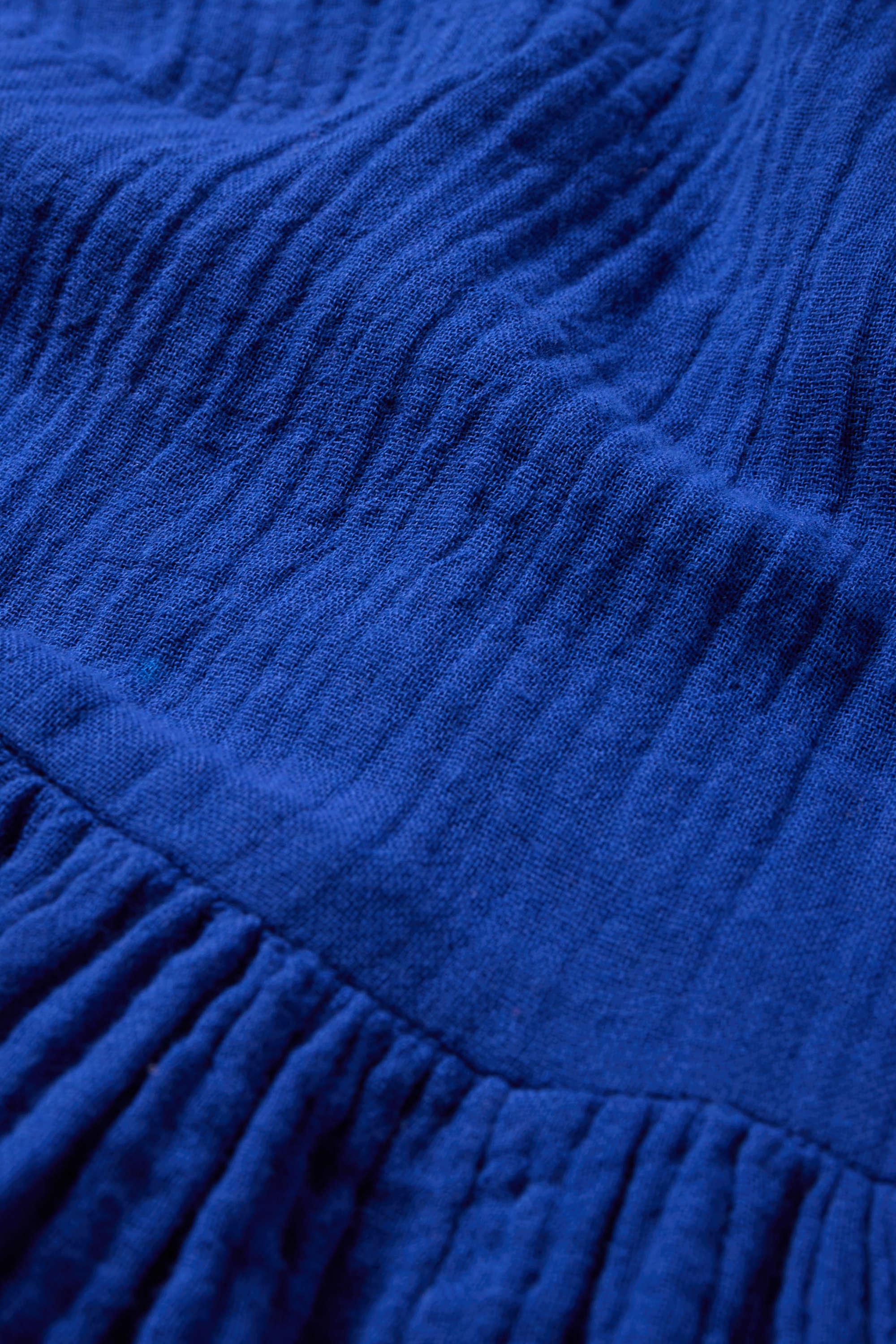 V-neck A-line dress dark blue