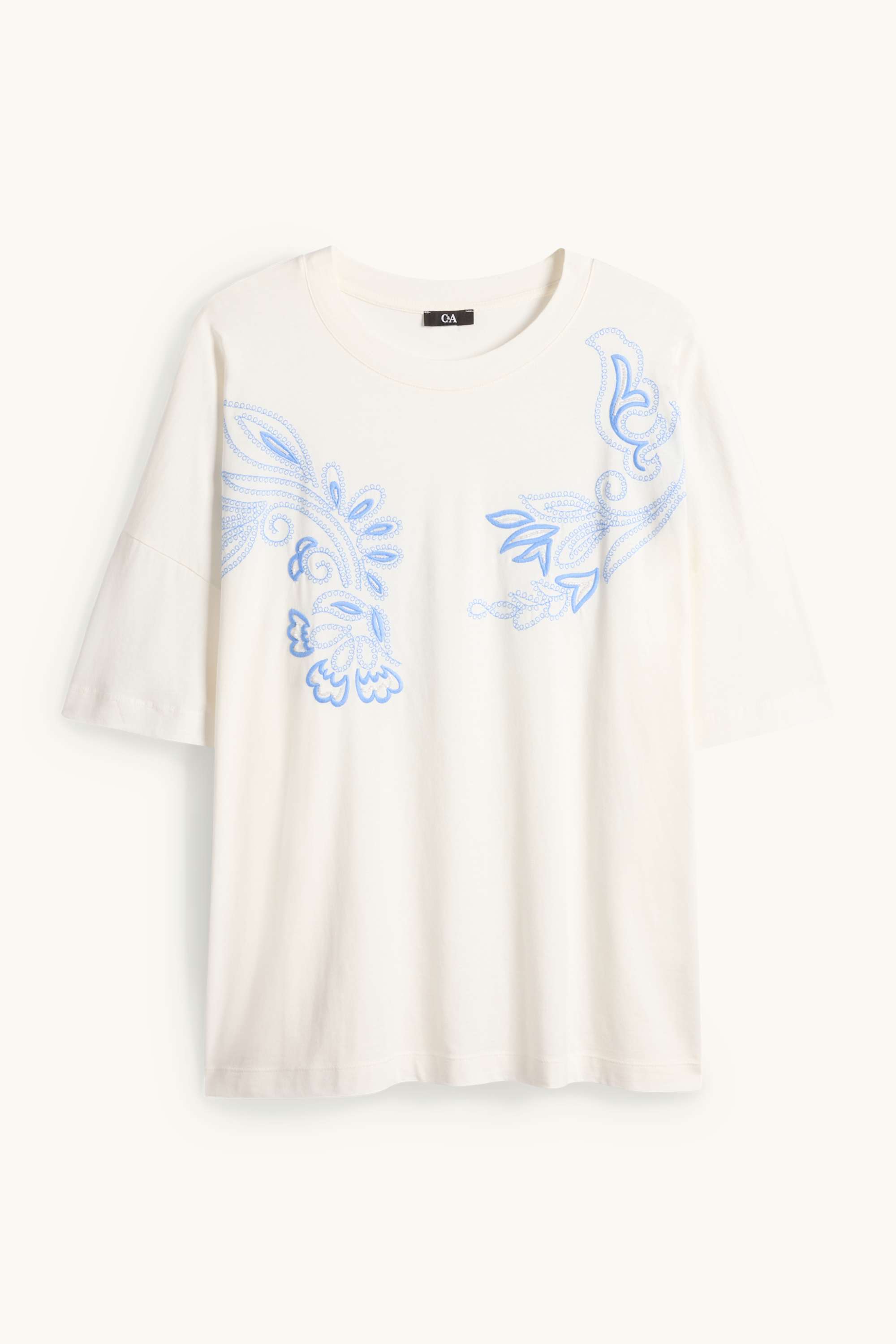 T-shirt - relaxed fit cremewhite
