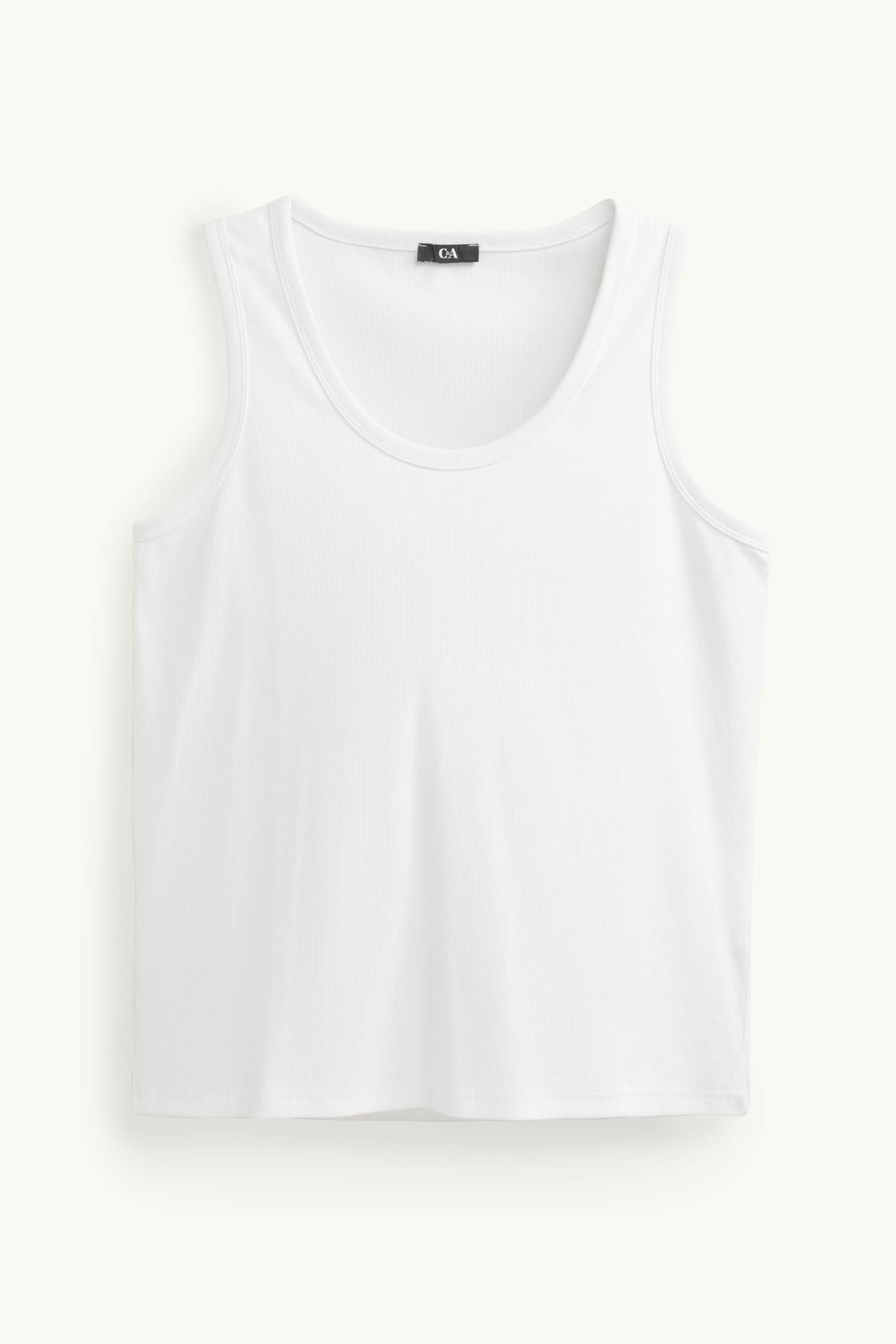 Top - ribbed white