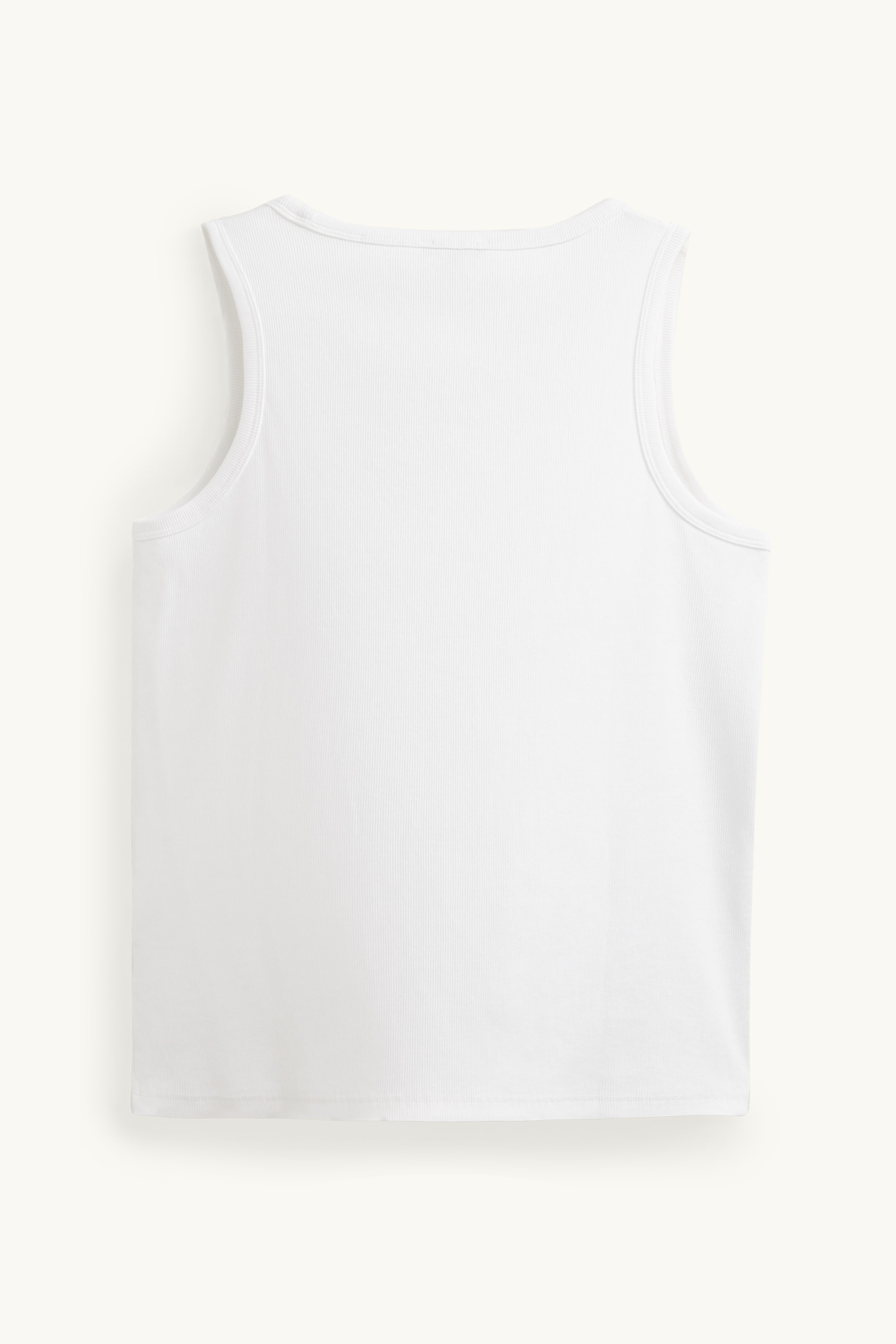 Top - ribbed white