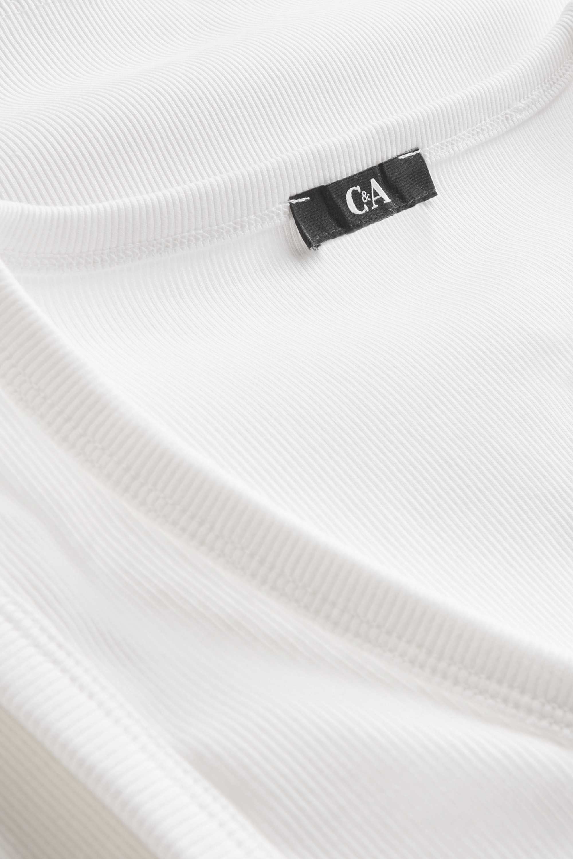 Top - ribbed white