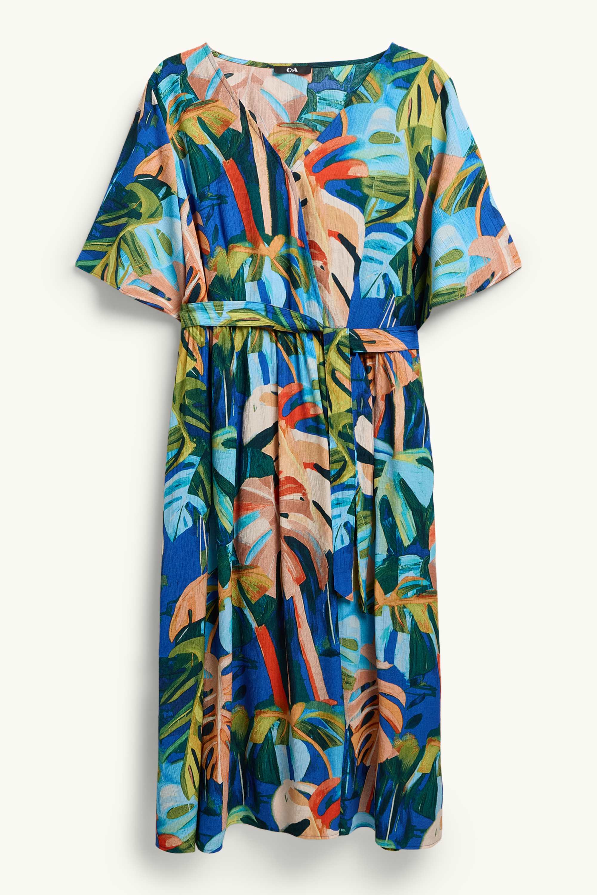 A-line dress - patterned multicoloured
