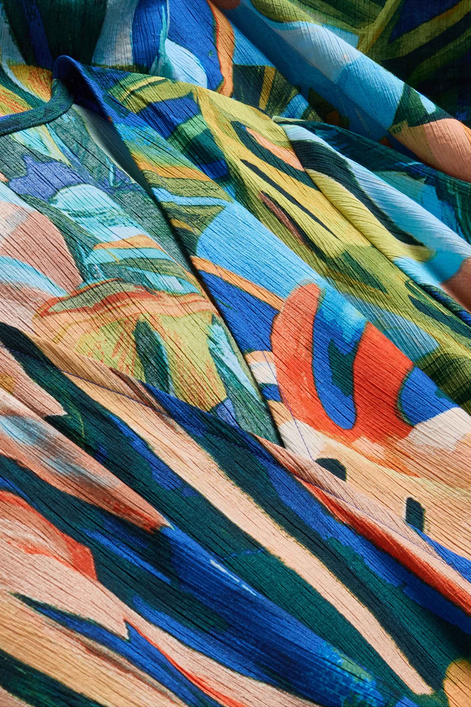 A-line dress - patterned multicoloured