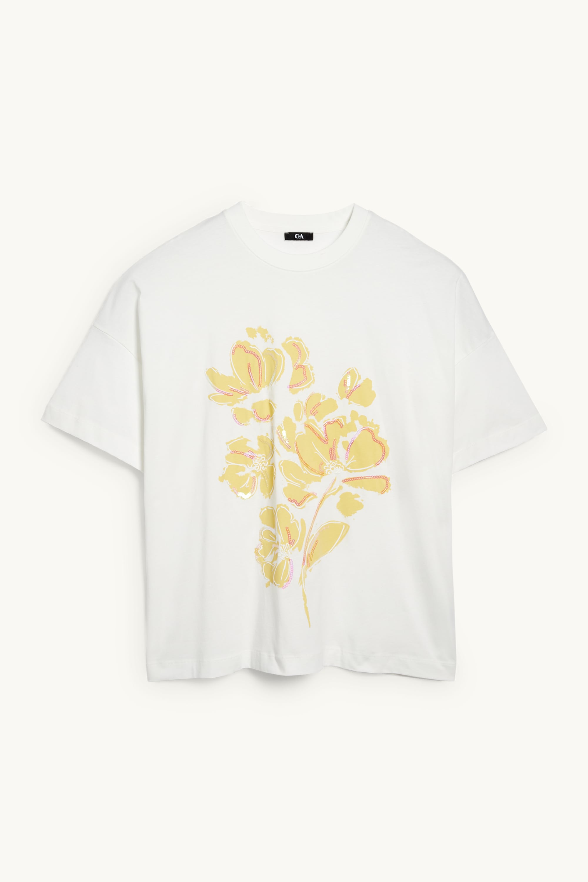 T-shirt - regular fit - shiny white