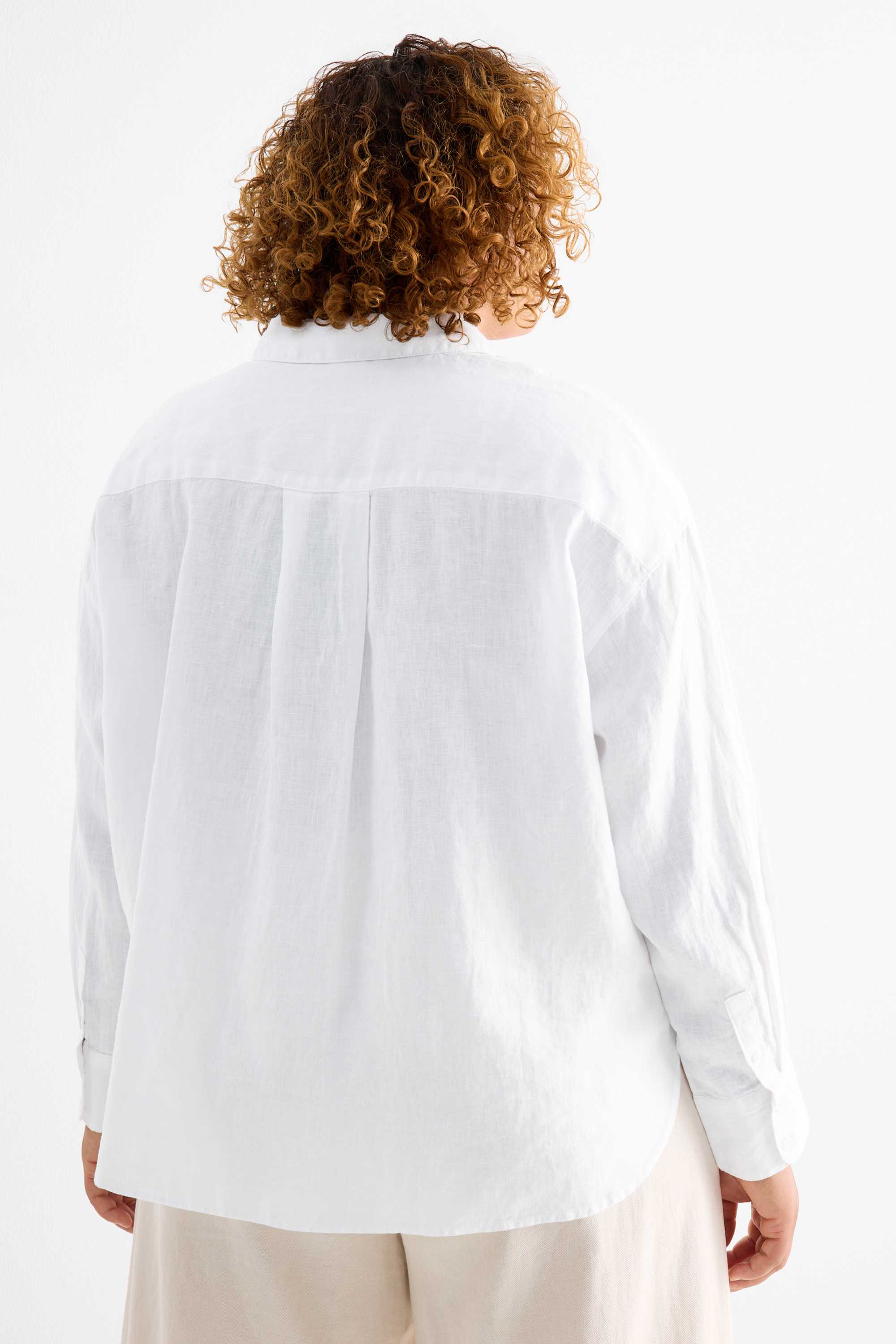 Linen blouse white