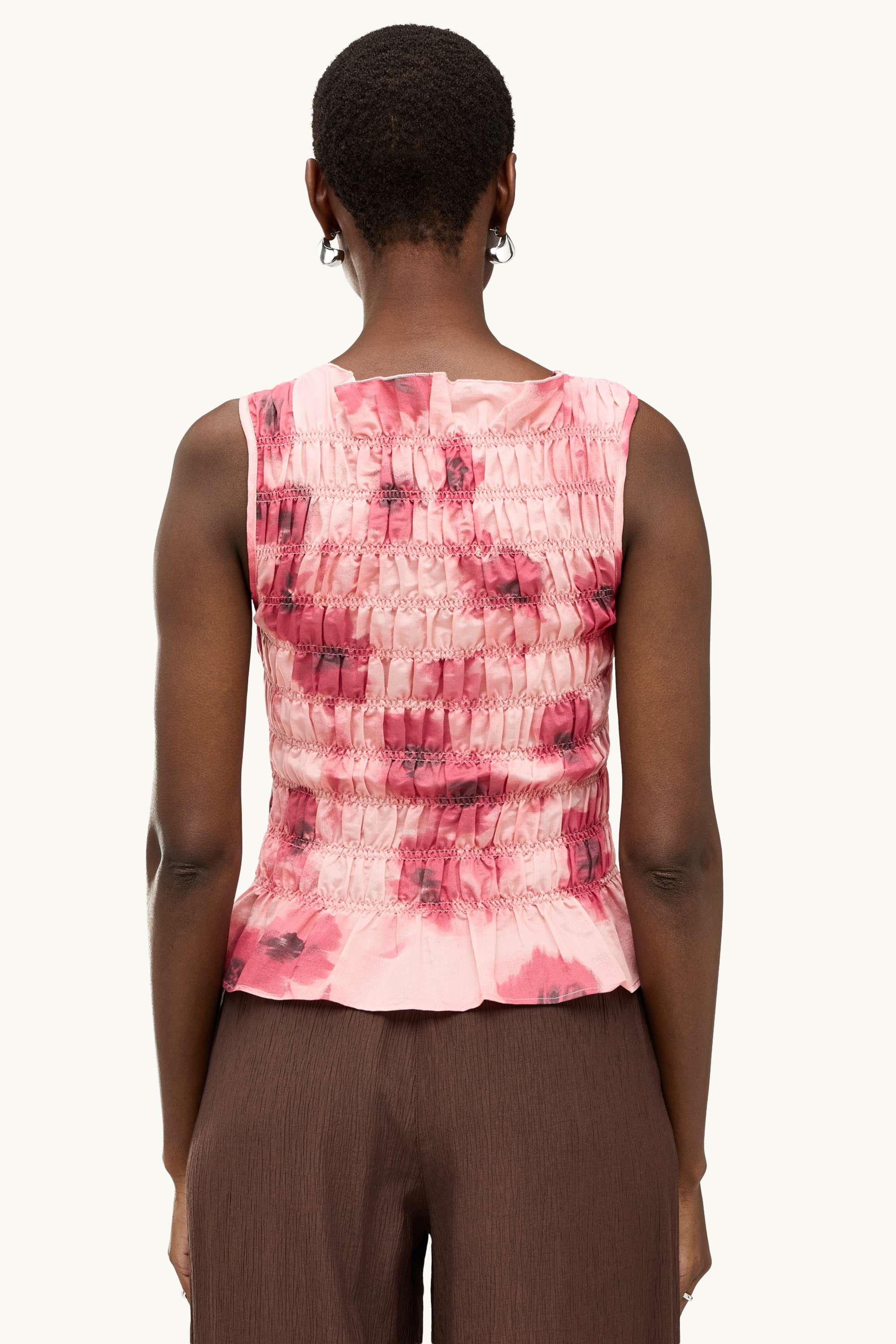 Blouse top - floral rose