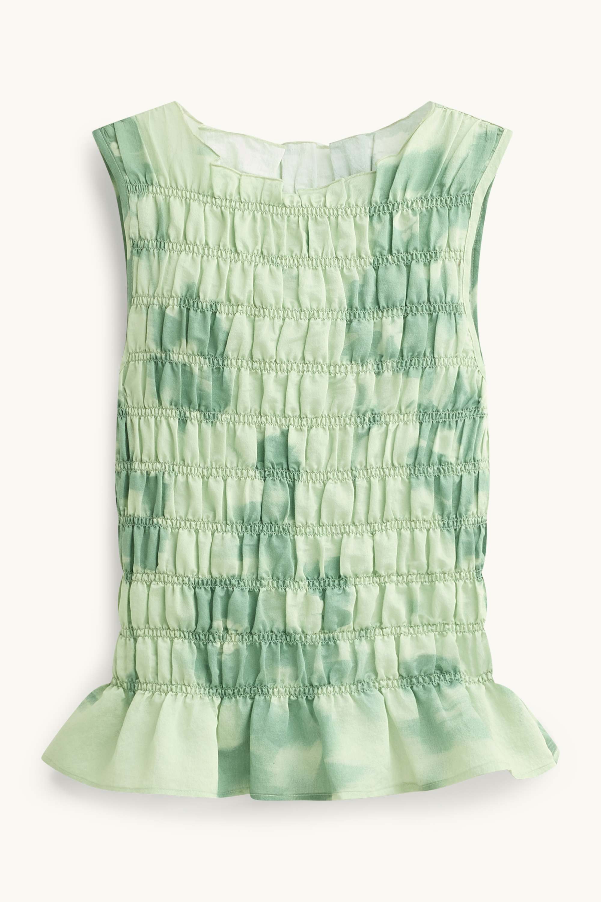 Blouse top - floral green