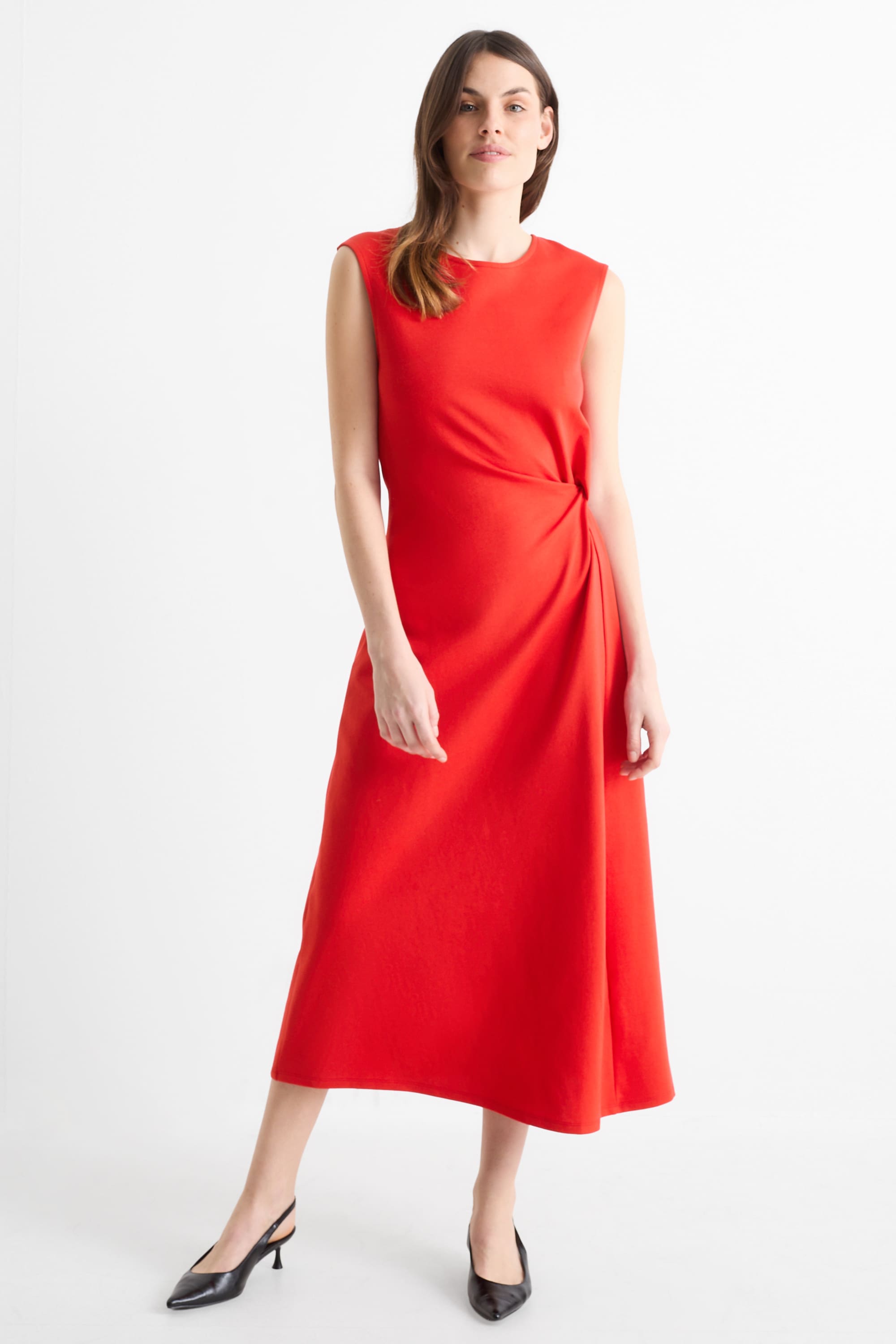 Fit & flare dress red