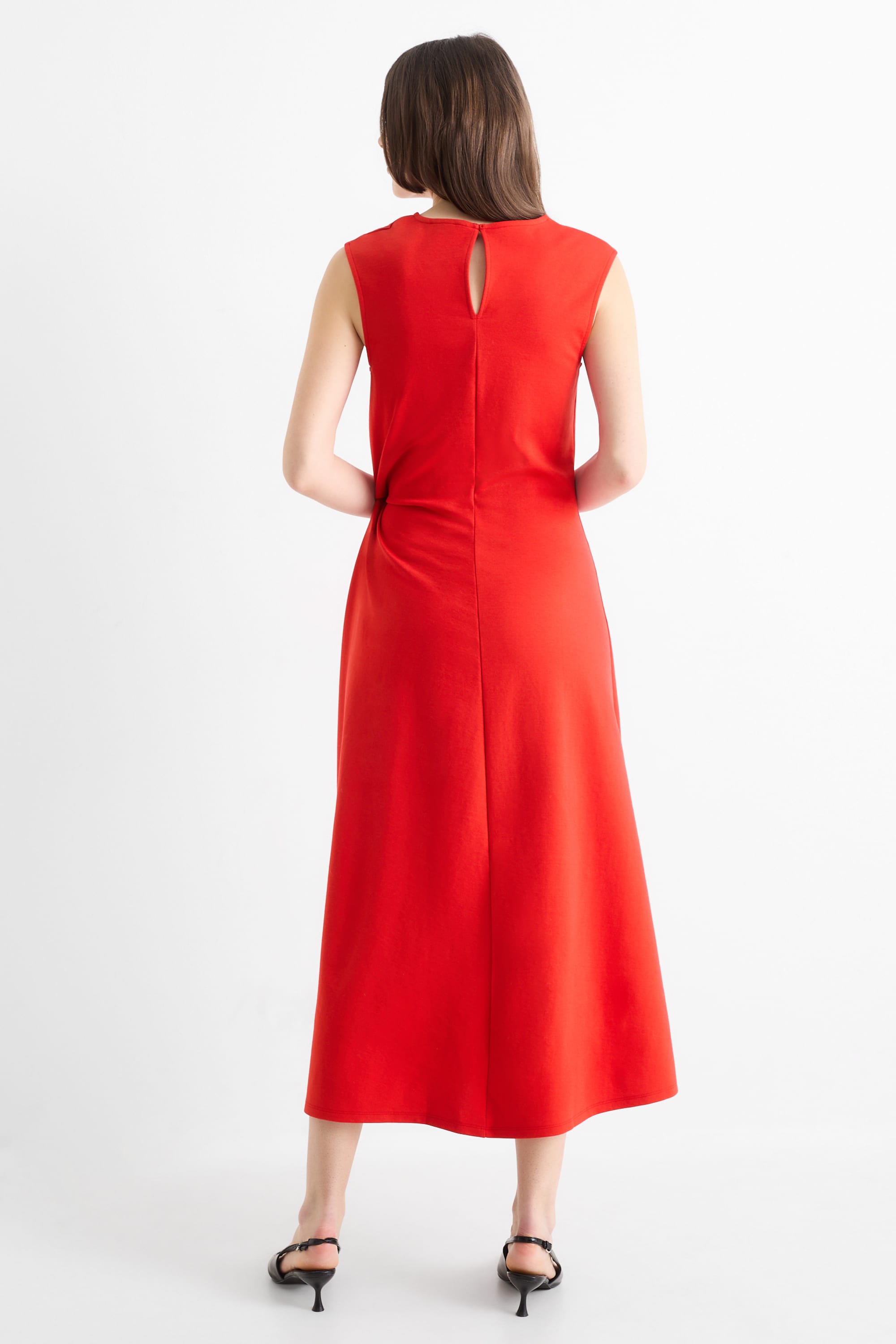 Fit & flare dress red