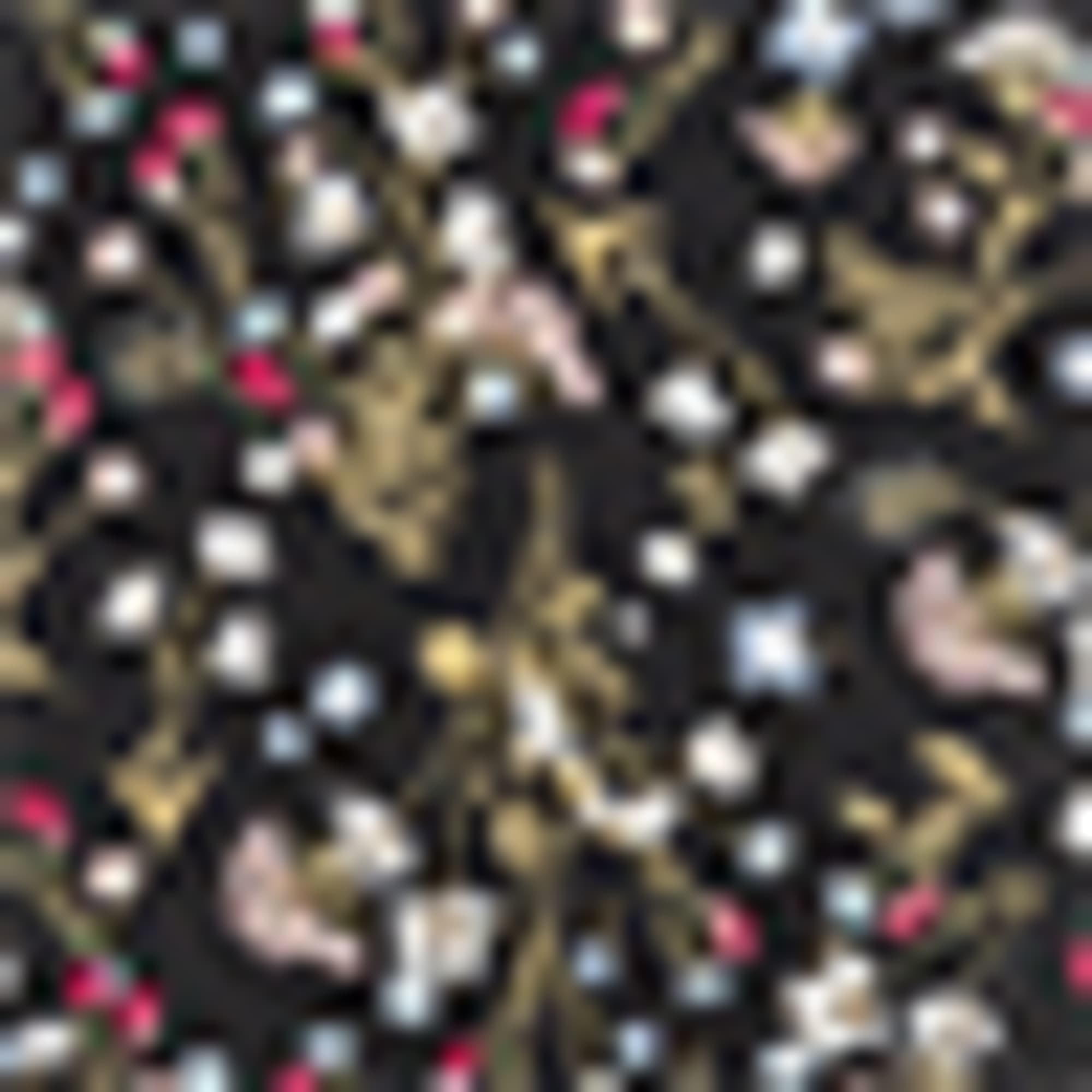Blouse - floral black