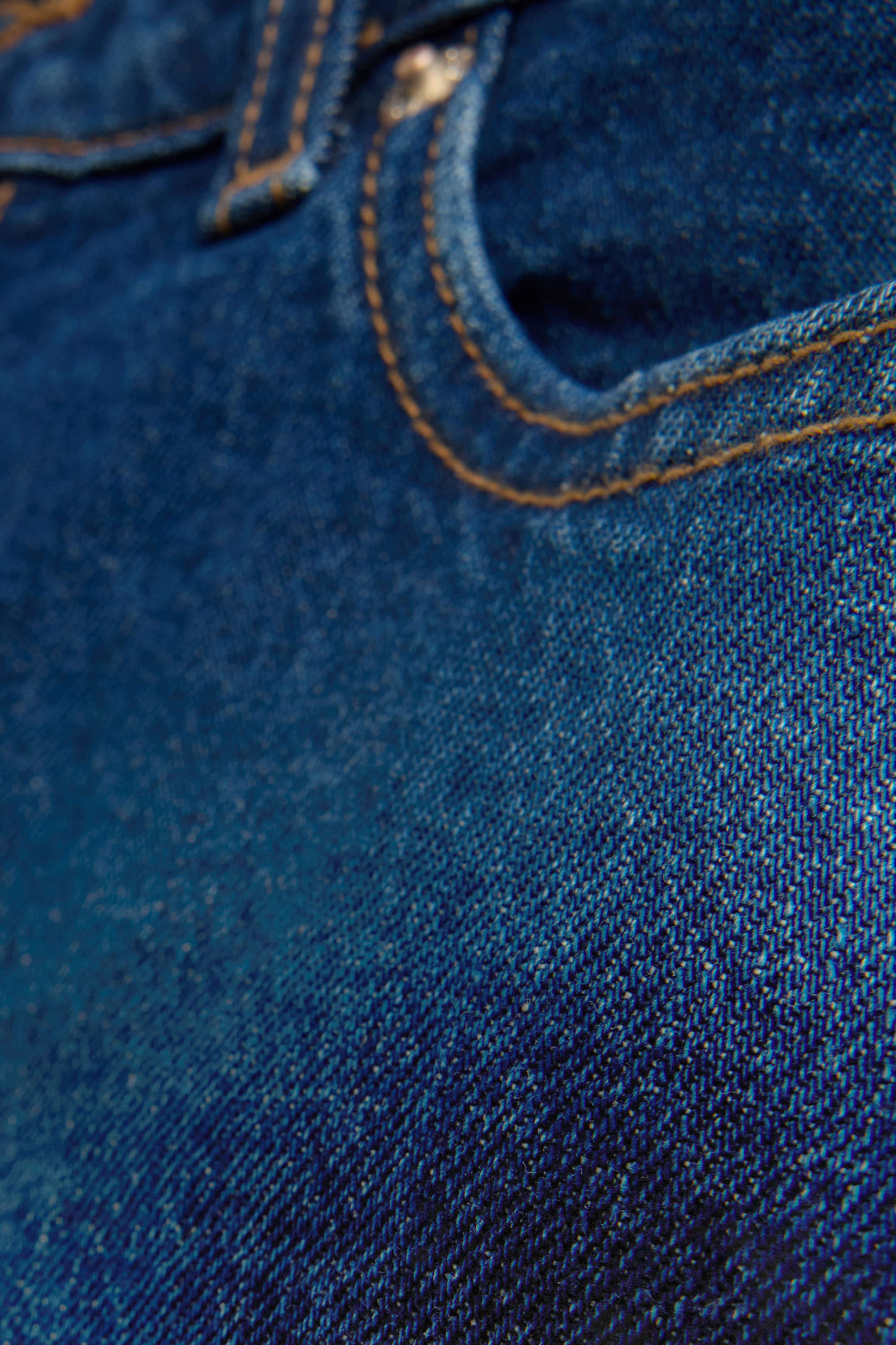 Denim shorts - mid-rise waist denim-dark blue