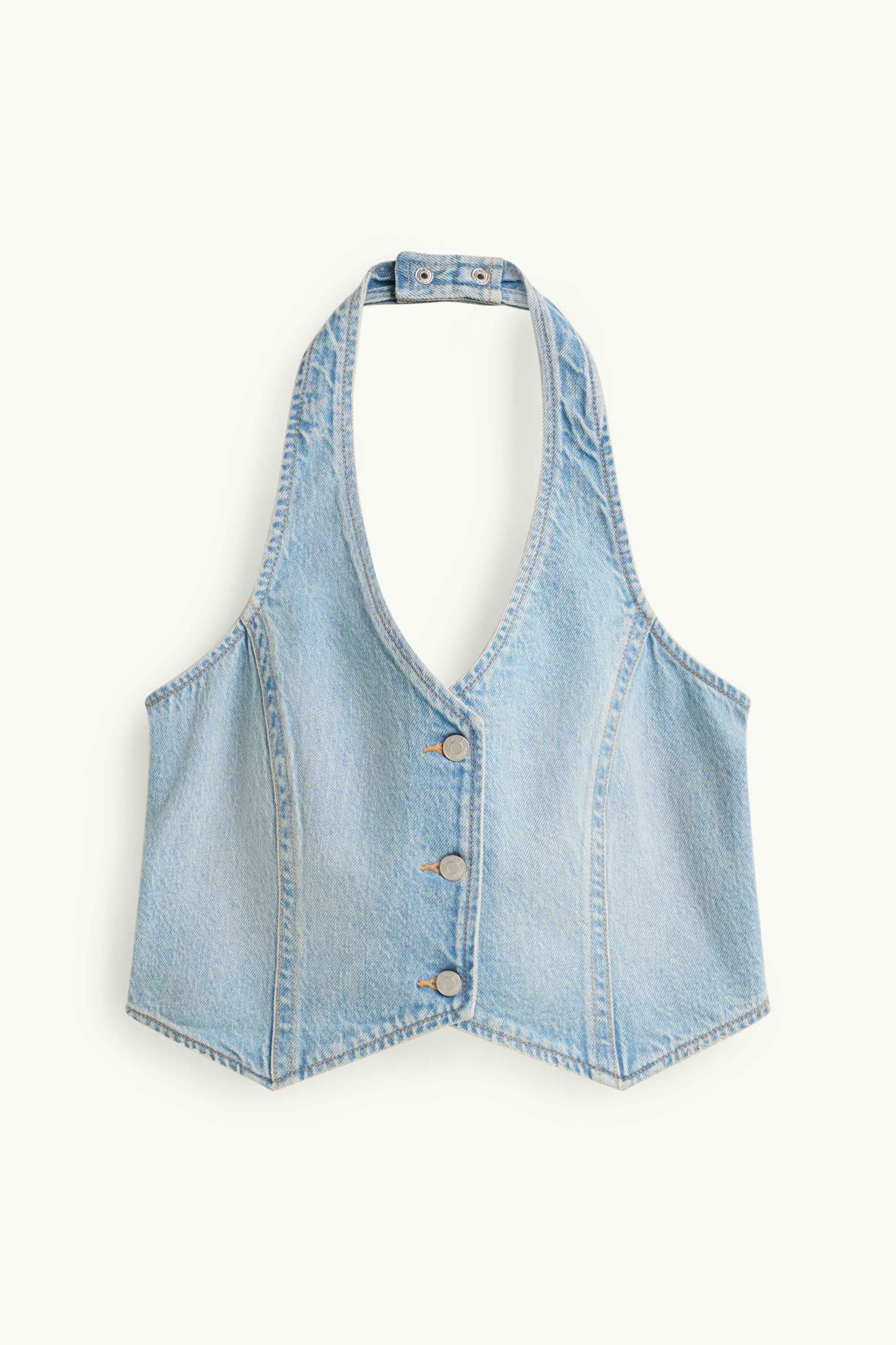 Denim top denim-light blue