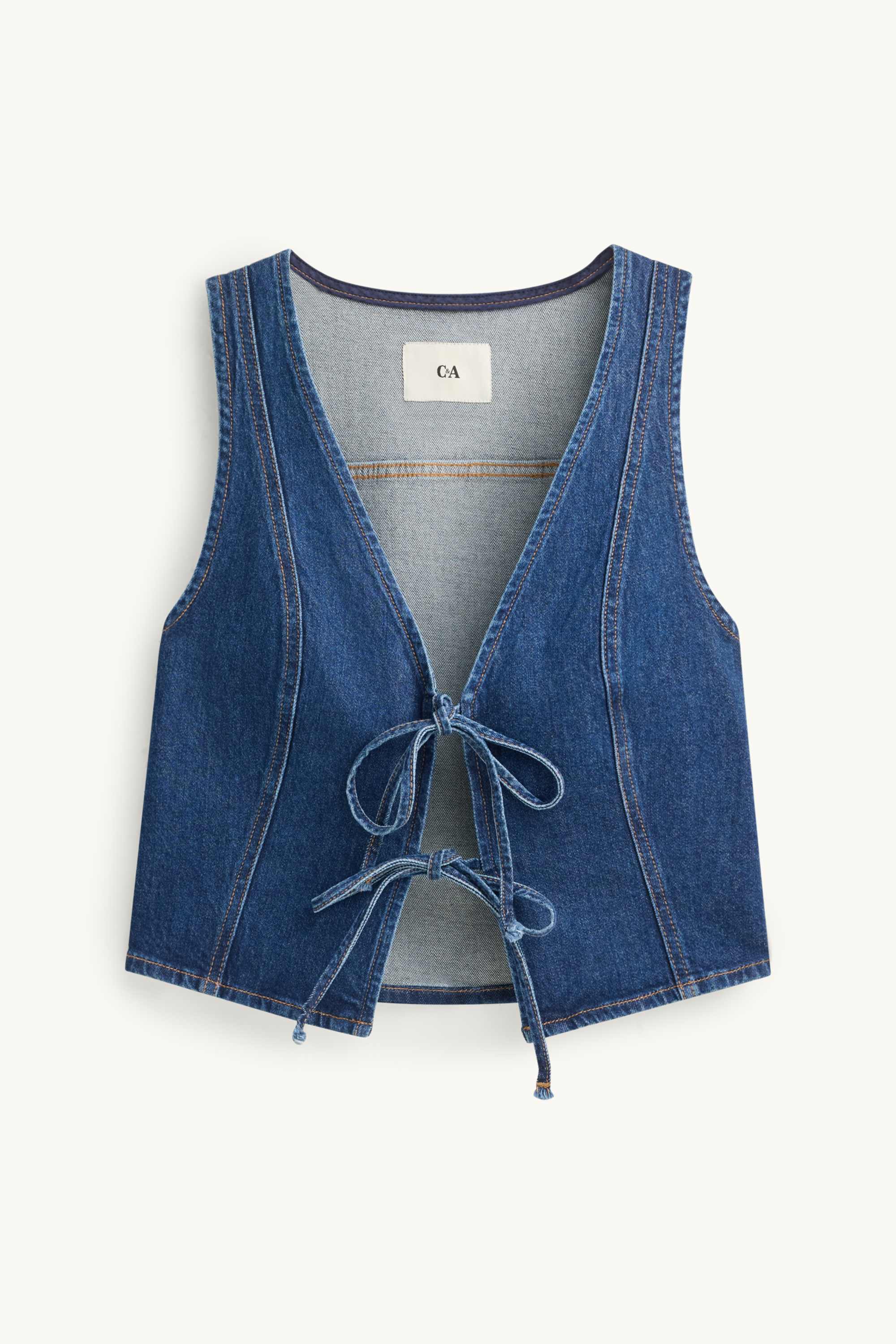 Denim top dark blue