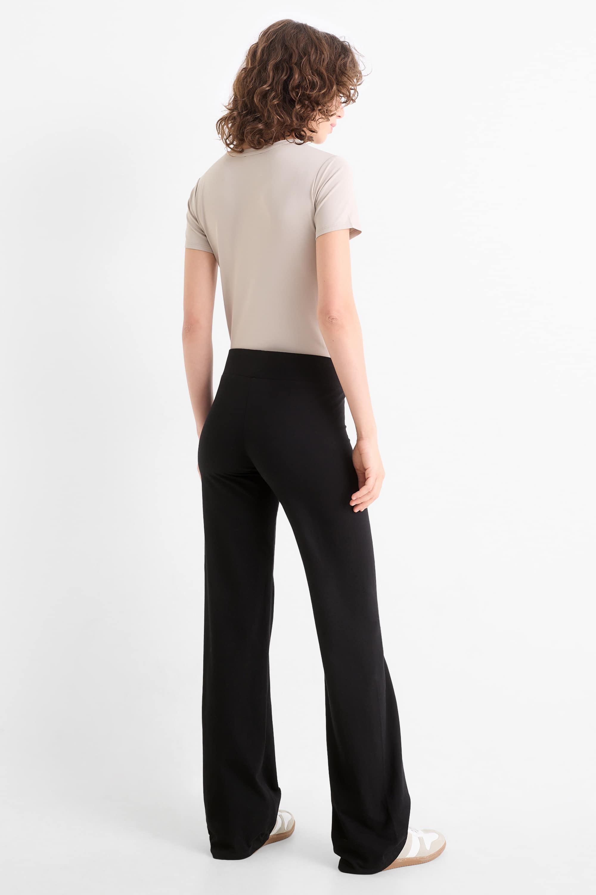 Multipack of 2 - straight leggings black (1)