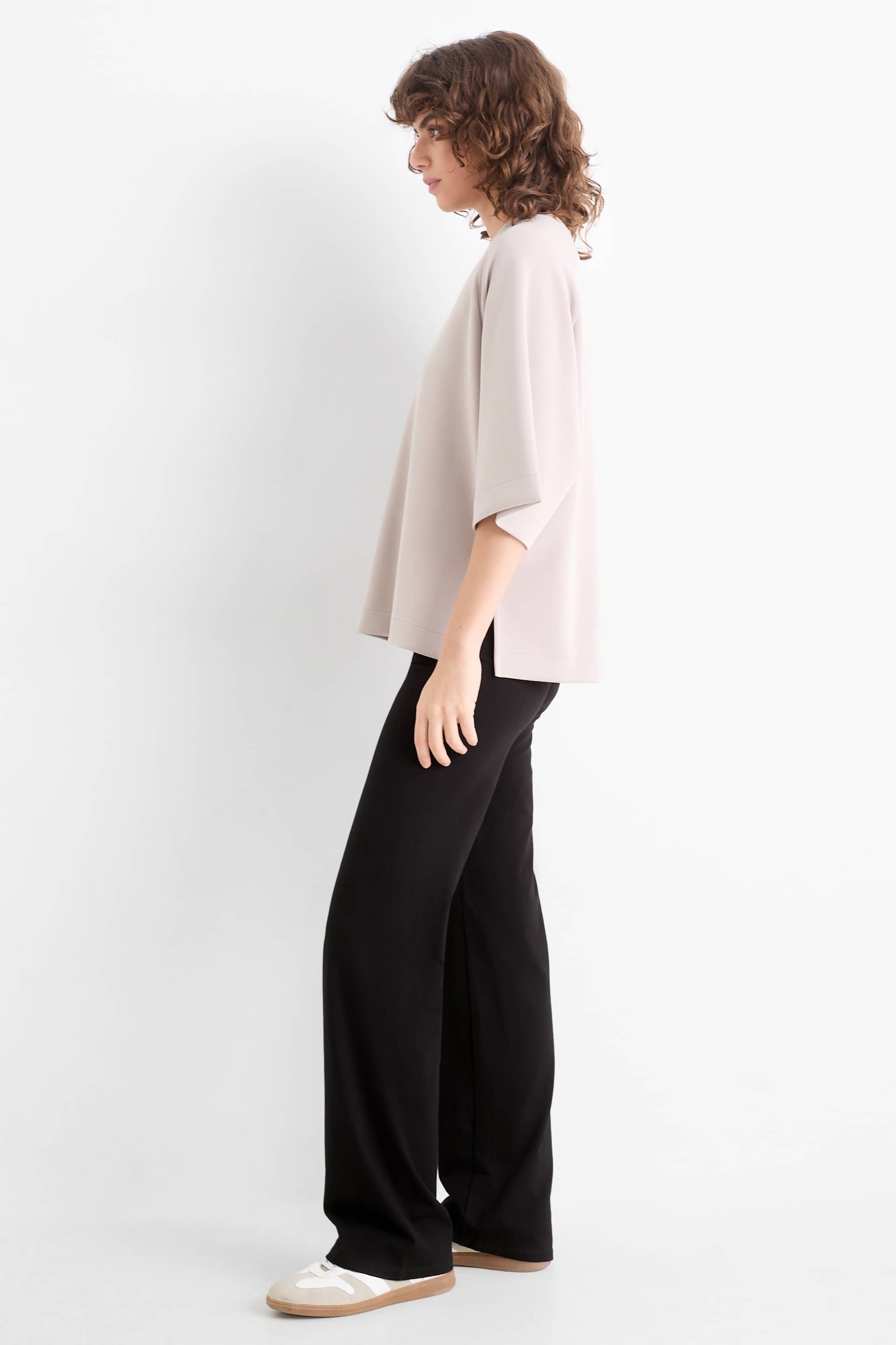 Multipack of 2 - straight leggings black (1)