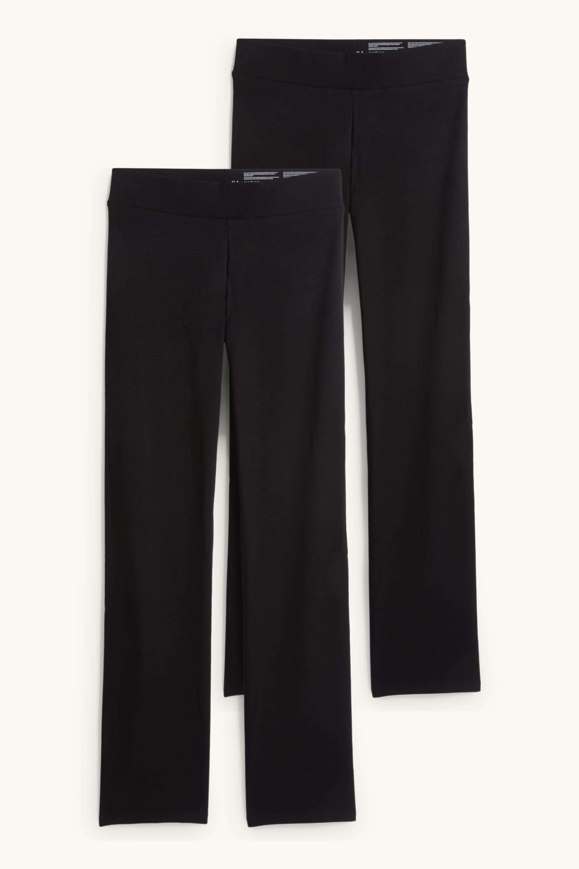Multipack of 2 - straight leggings black (1)
