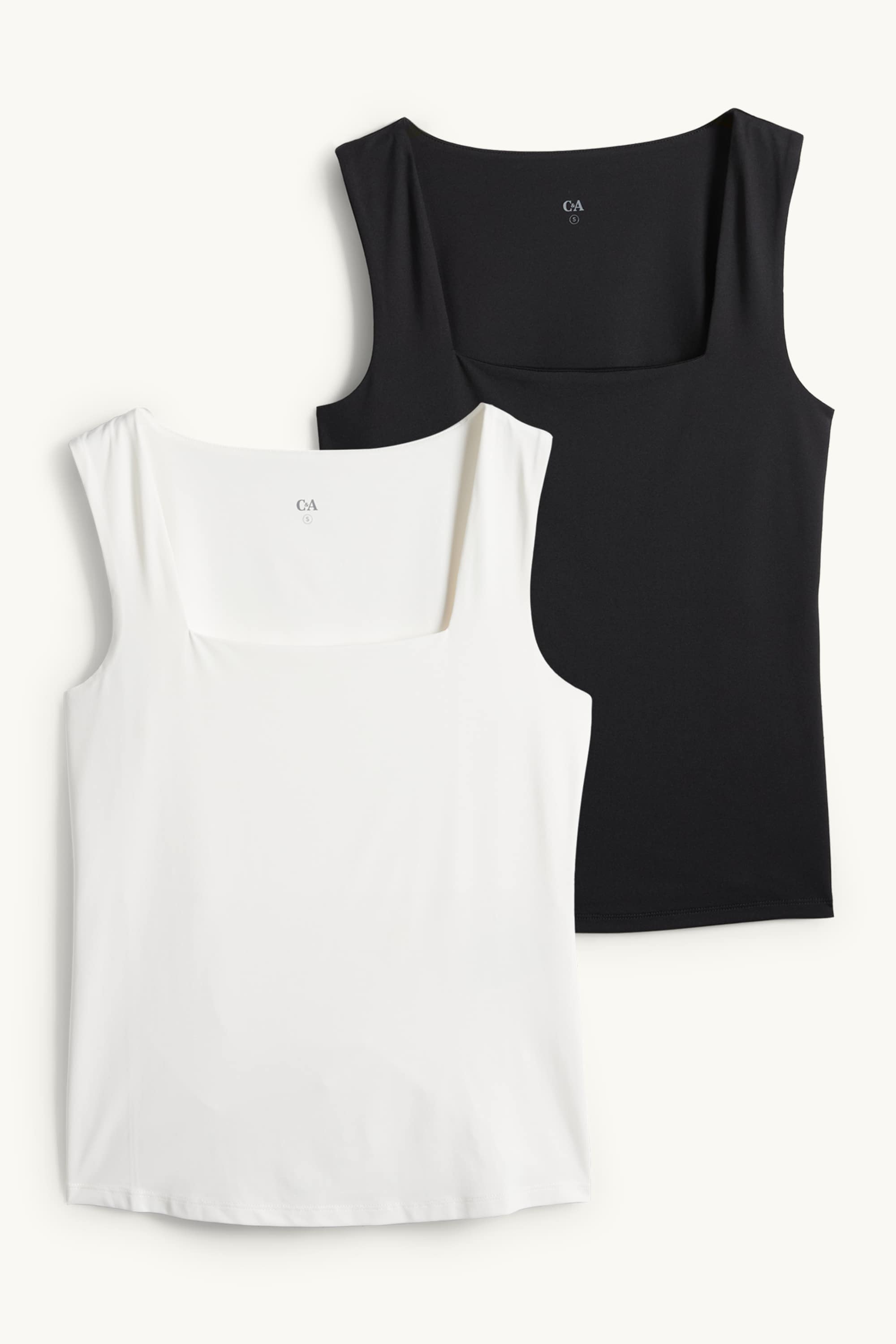 Multipack of 2 - top white / black