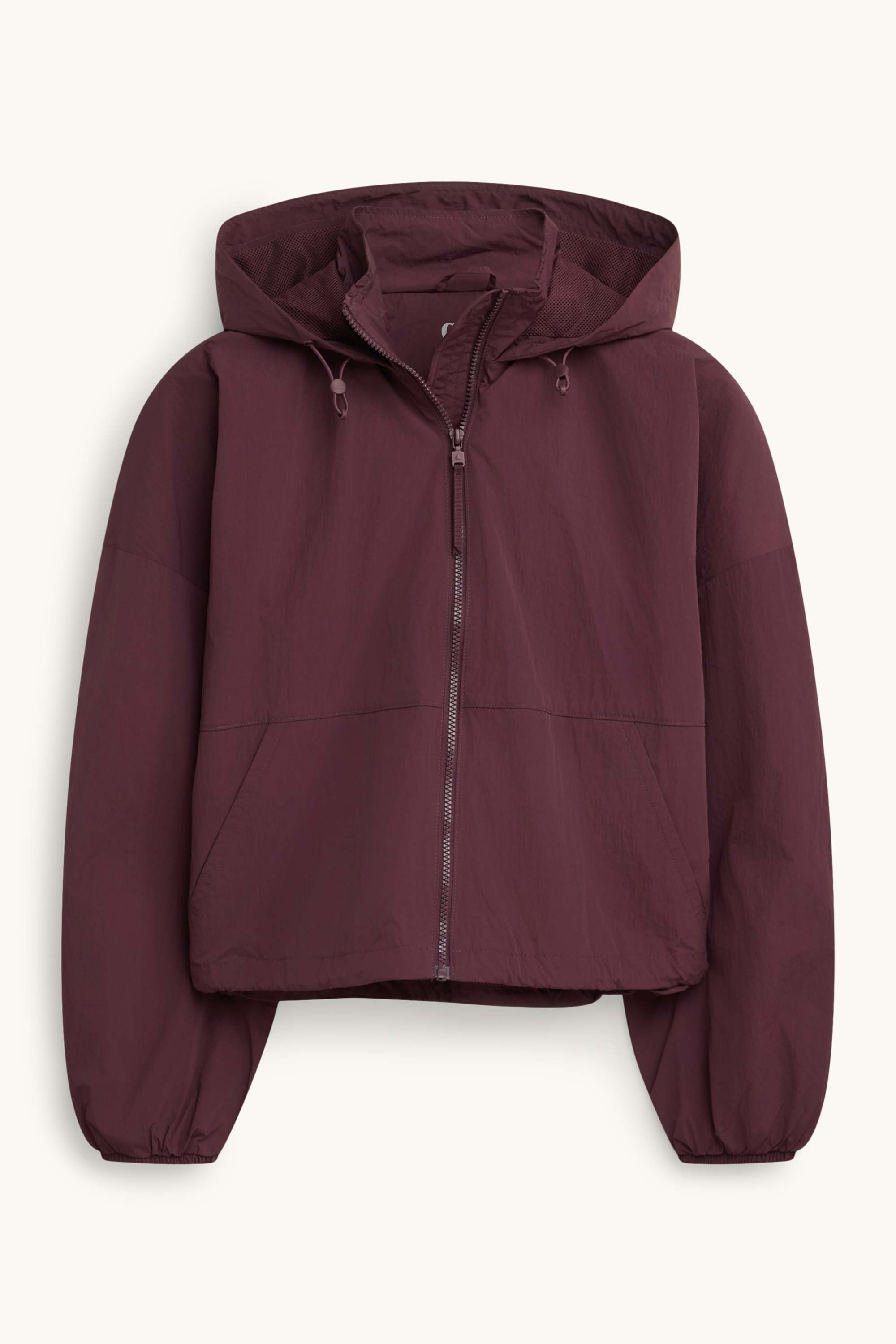Jacket with hood - water-repellent bordeaux