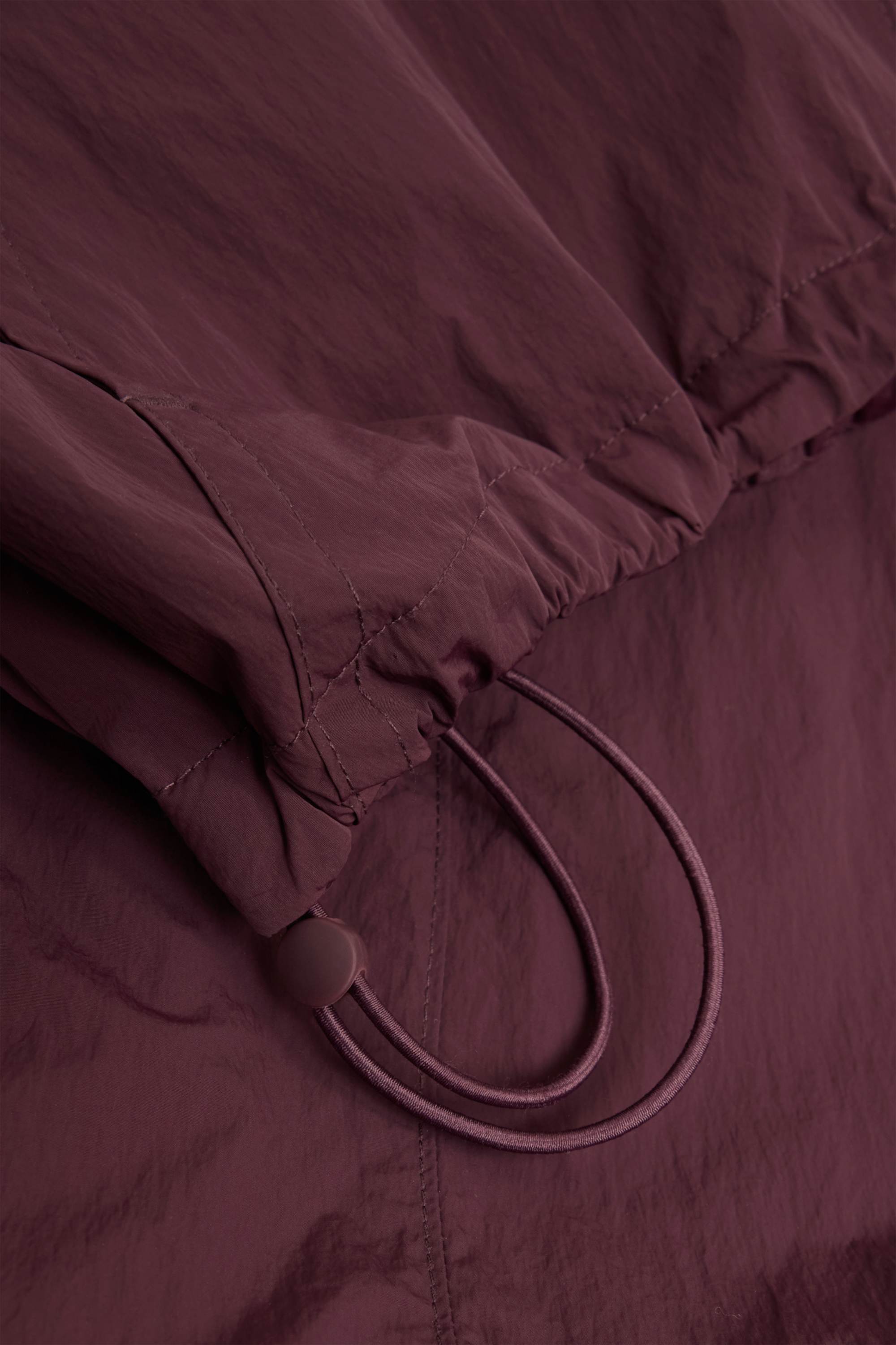 Jacket with hood - water-repellent bordeaux