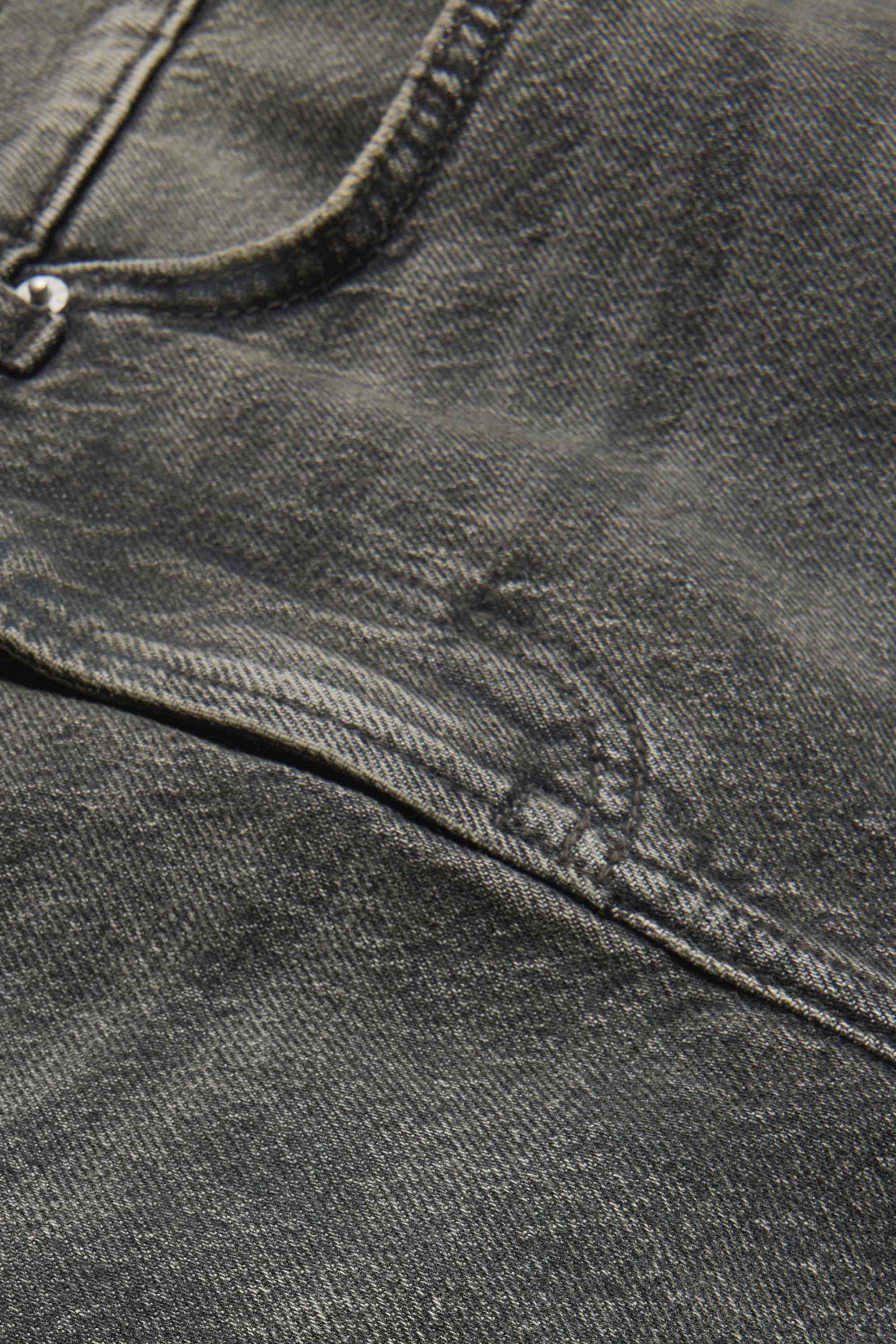 Denim miniskirt dark gray