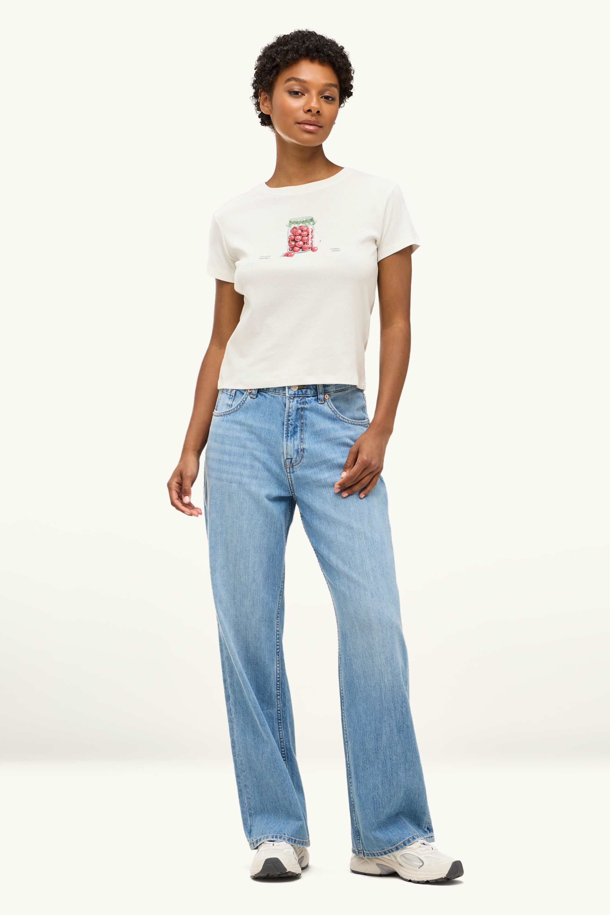 T-shirt - slim fit white