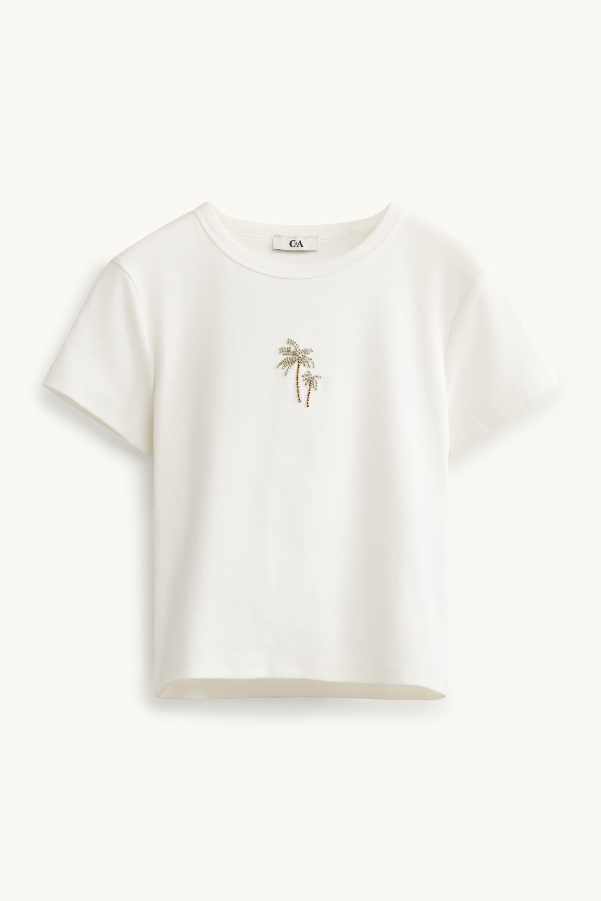 T-shirt - slim fit white