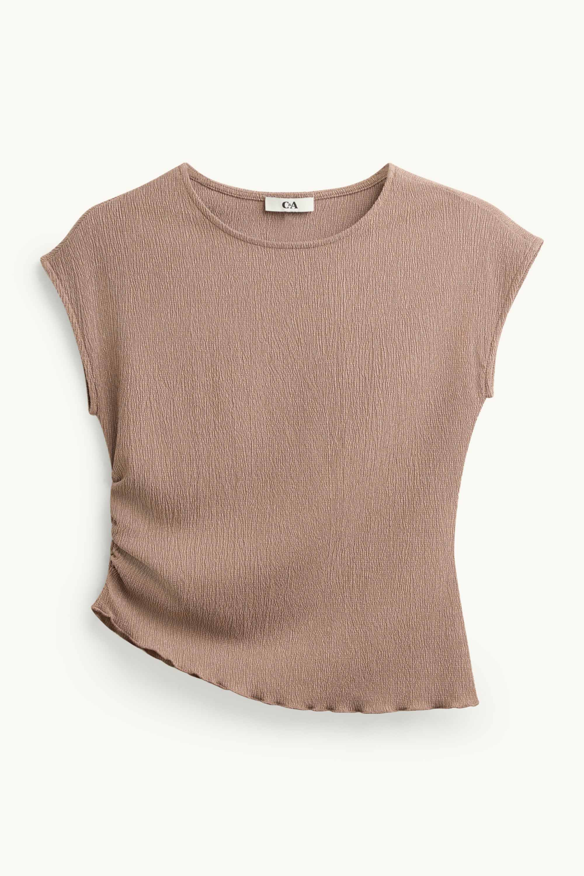 T-shirt - regular fit light brown