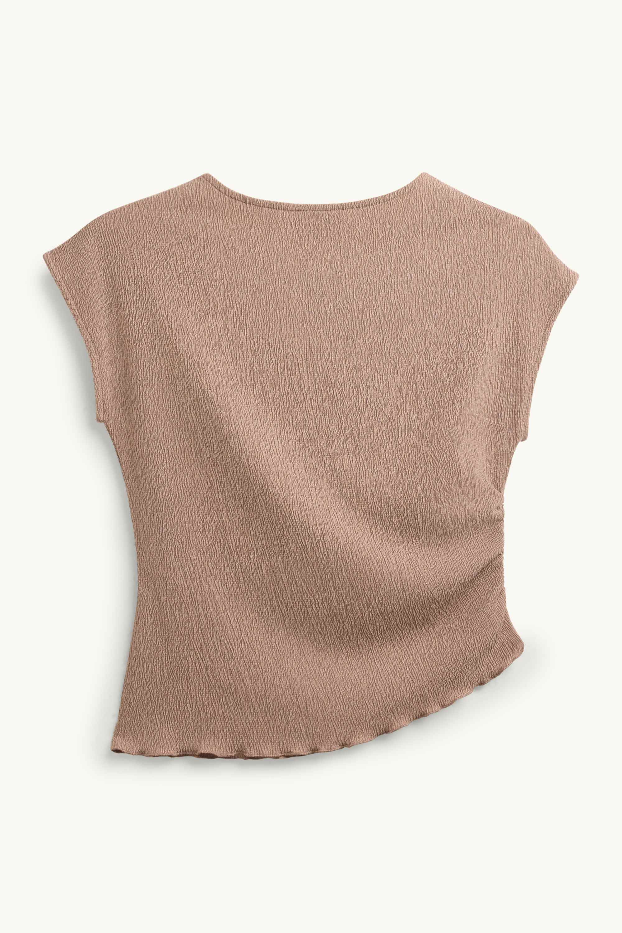 T-shirt - regular fit light brown