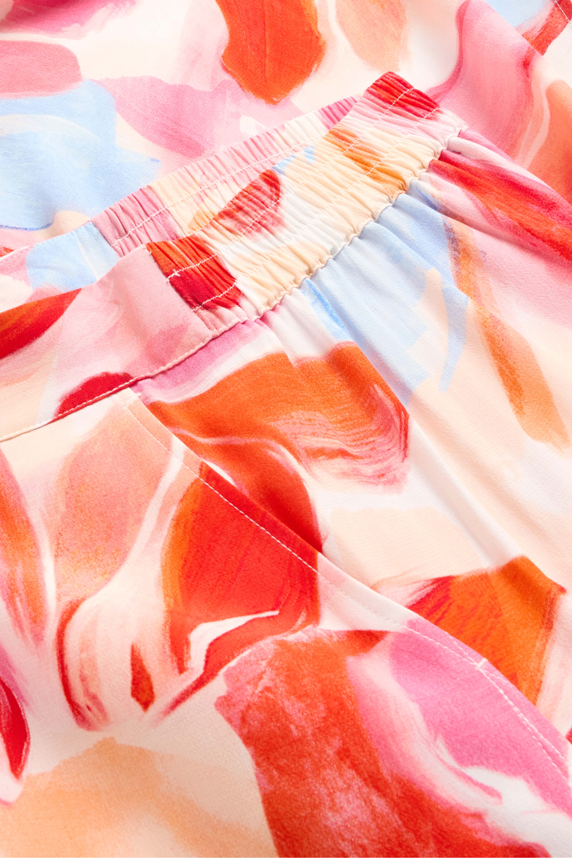 Cloth trousers - high waist - palazzo - floral multicoloured