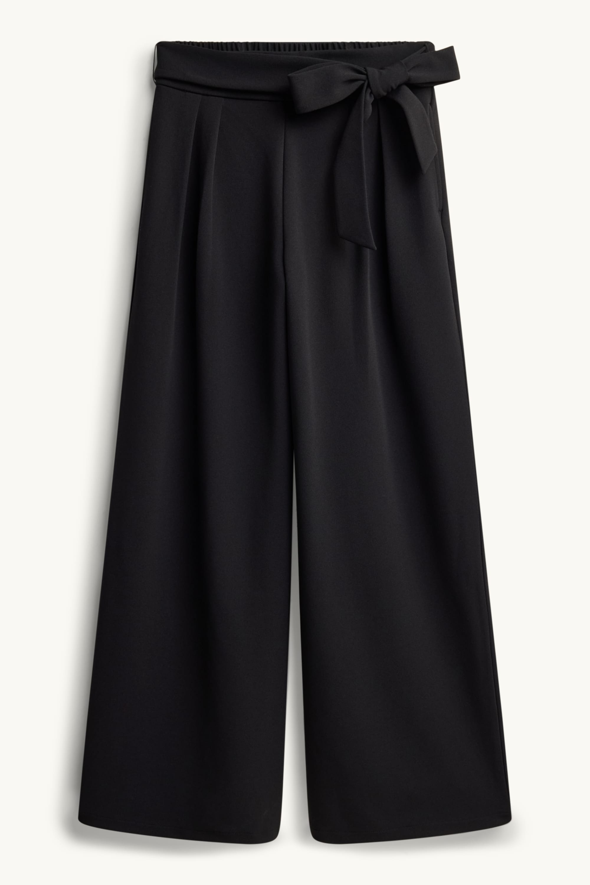 Cloth trousers - high waist - wide leg black