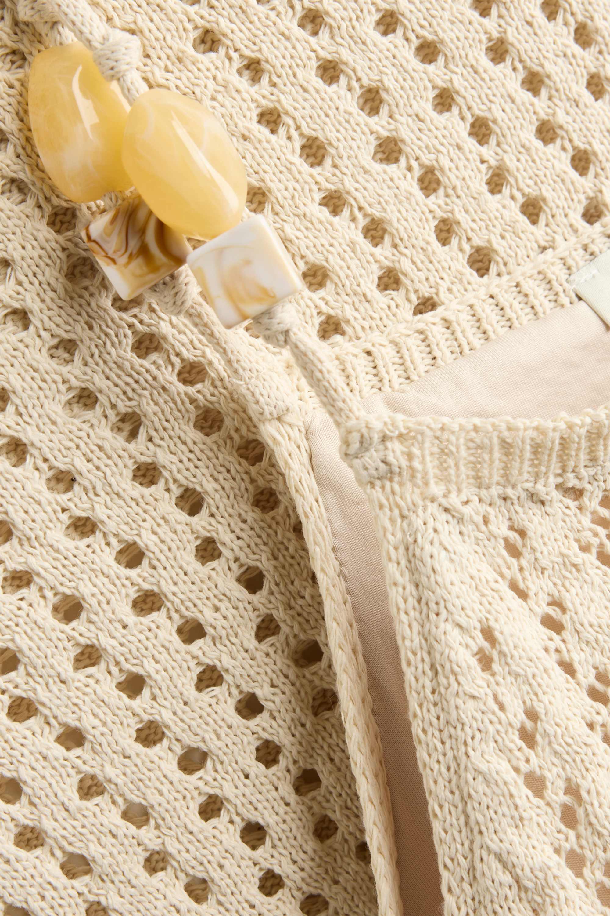 Knitted dress light beige