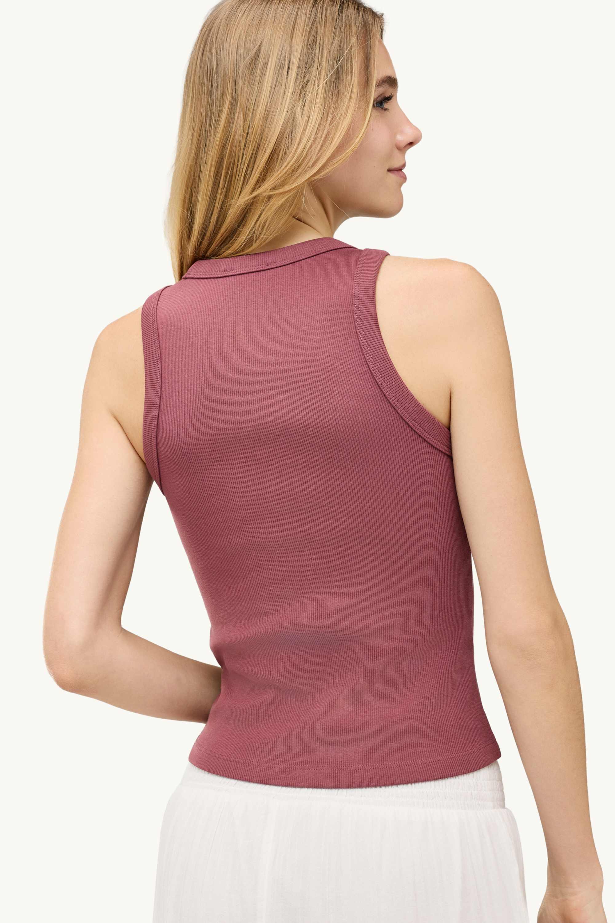 Top - ribbed red