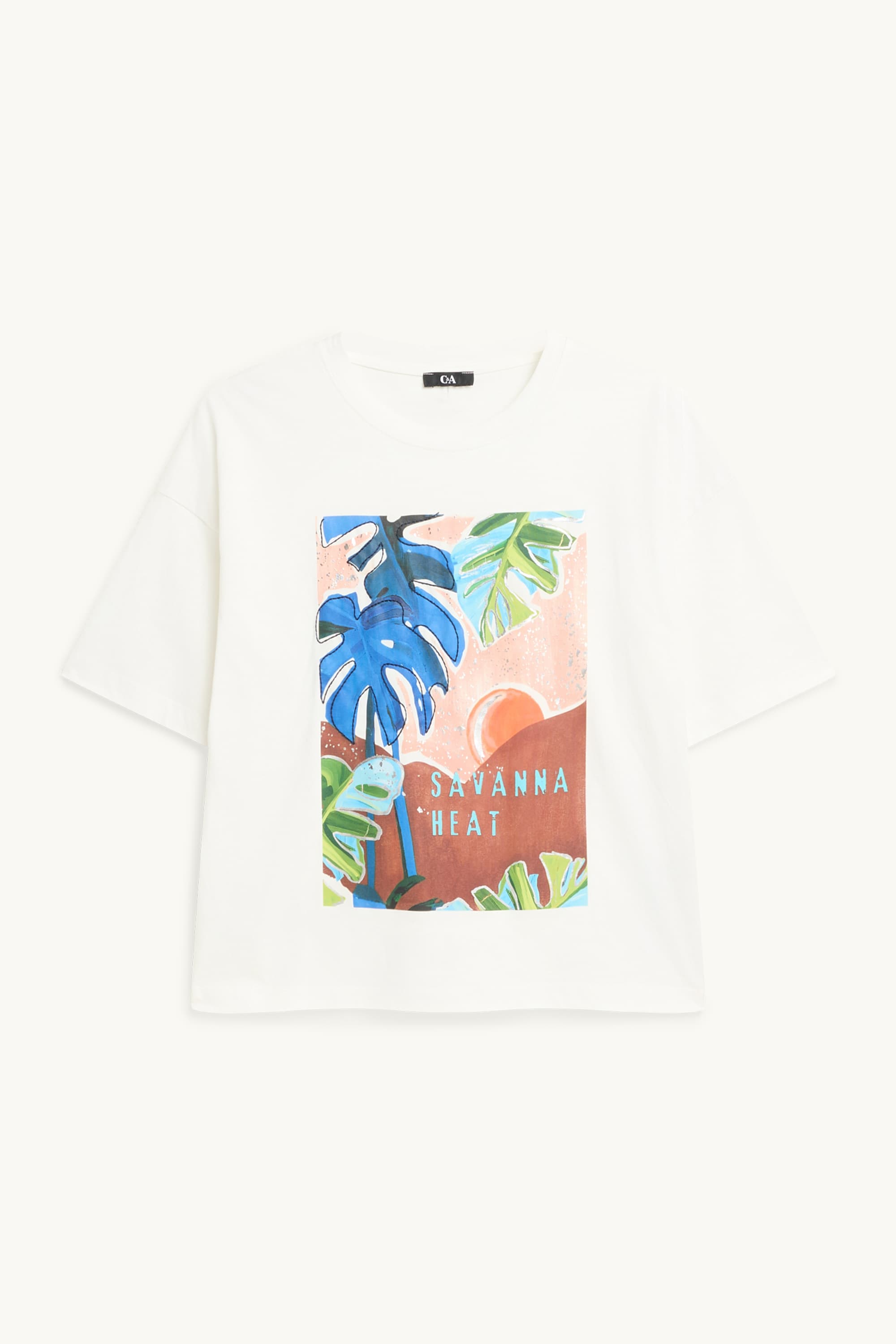 T-shirt - relaxed fit - shiny white