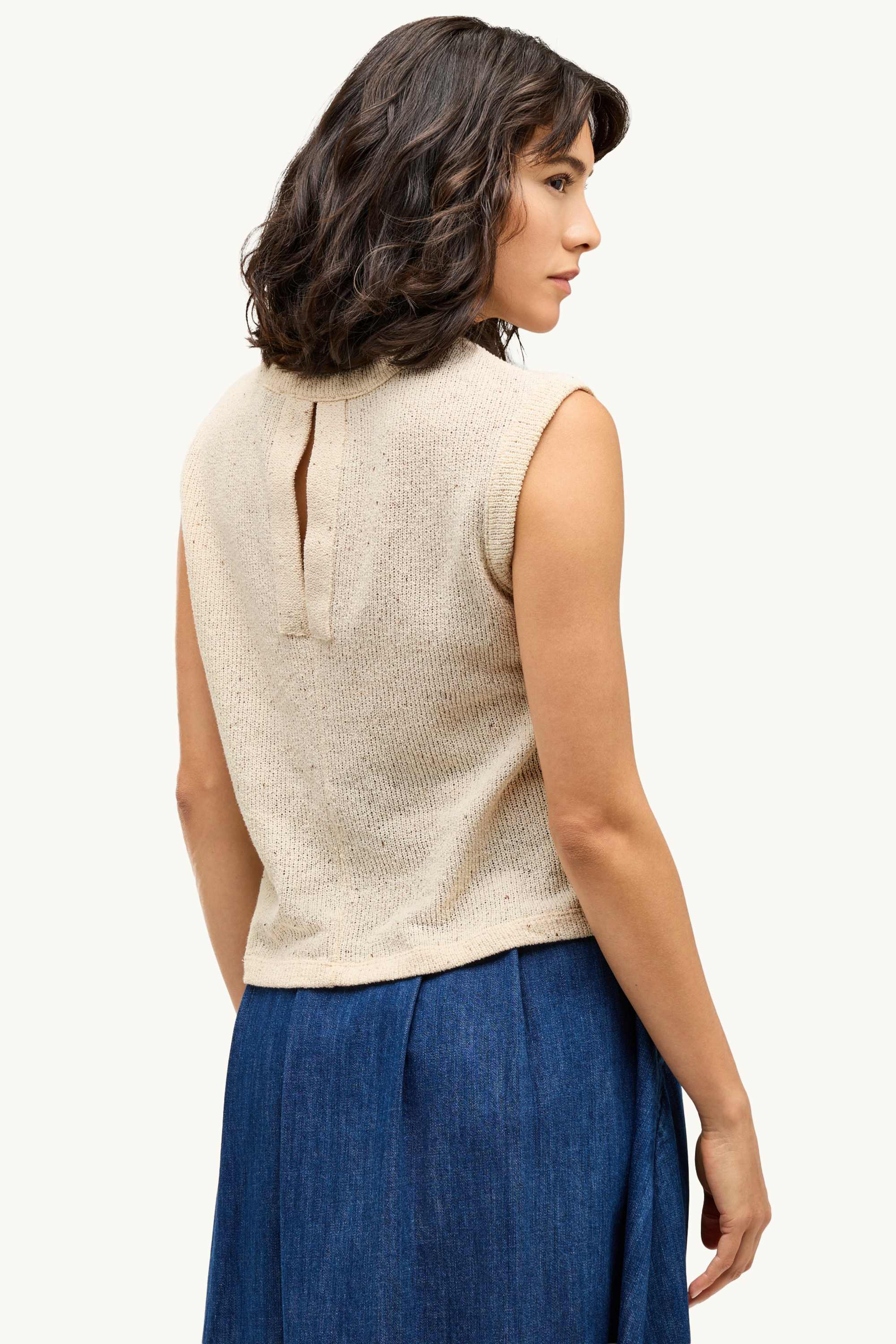Knitted top cremewhite